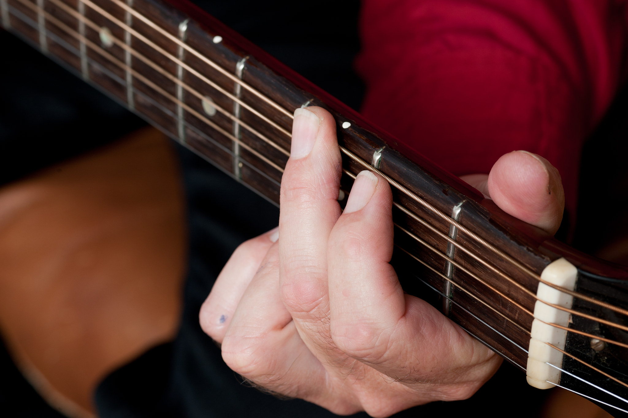 Nikon D700 sample photo. Detail of dave reed playing the banjo photography