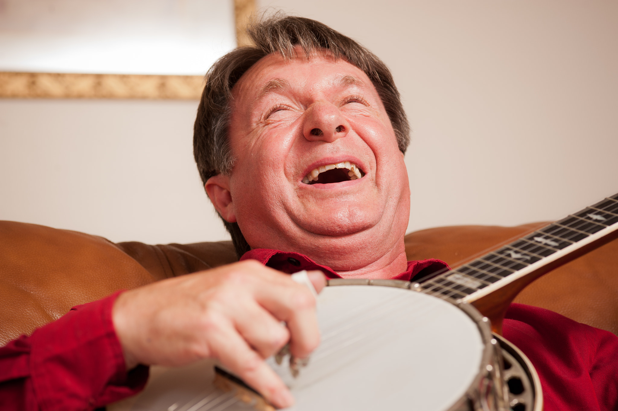 Nikon D700 sample photo. Dave reed playing the banjo photography