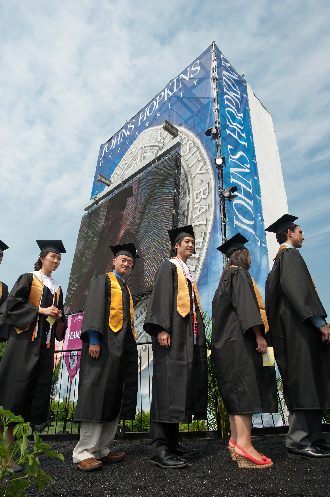 Nikon D700 + Nikon AF-S Nikkor 17-35mm F2.8D ED-IF sample photo. Graduates at johns hopkins university graduation 2011 in baltimore photography