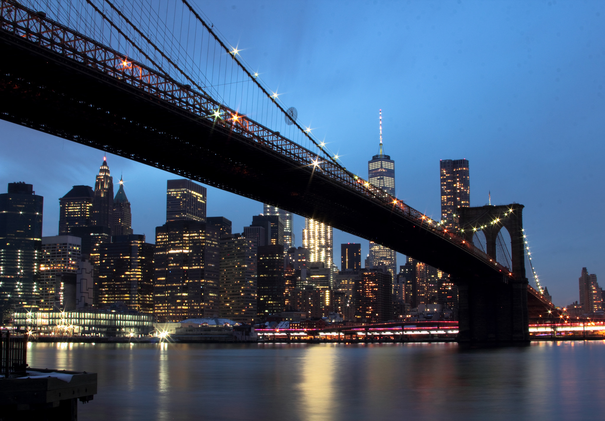 Canon EF 28-135mm F3.5-5.6 IS USM sample photo. Another shot of the brooklyn bridge. it was my sec ... photography