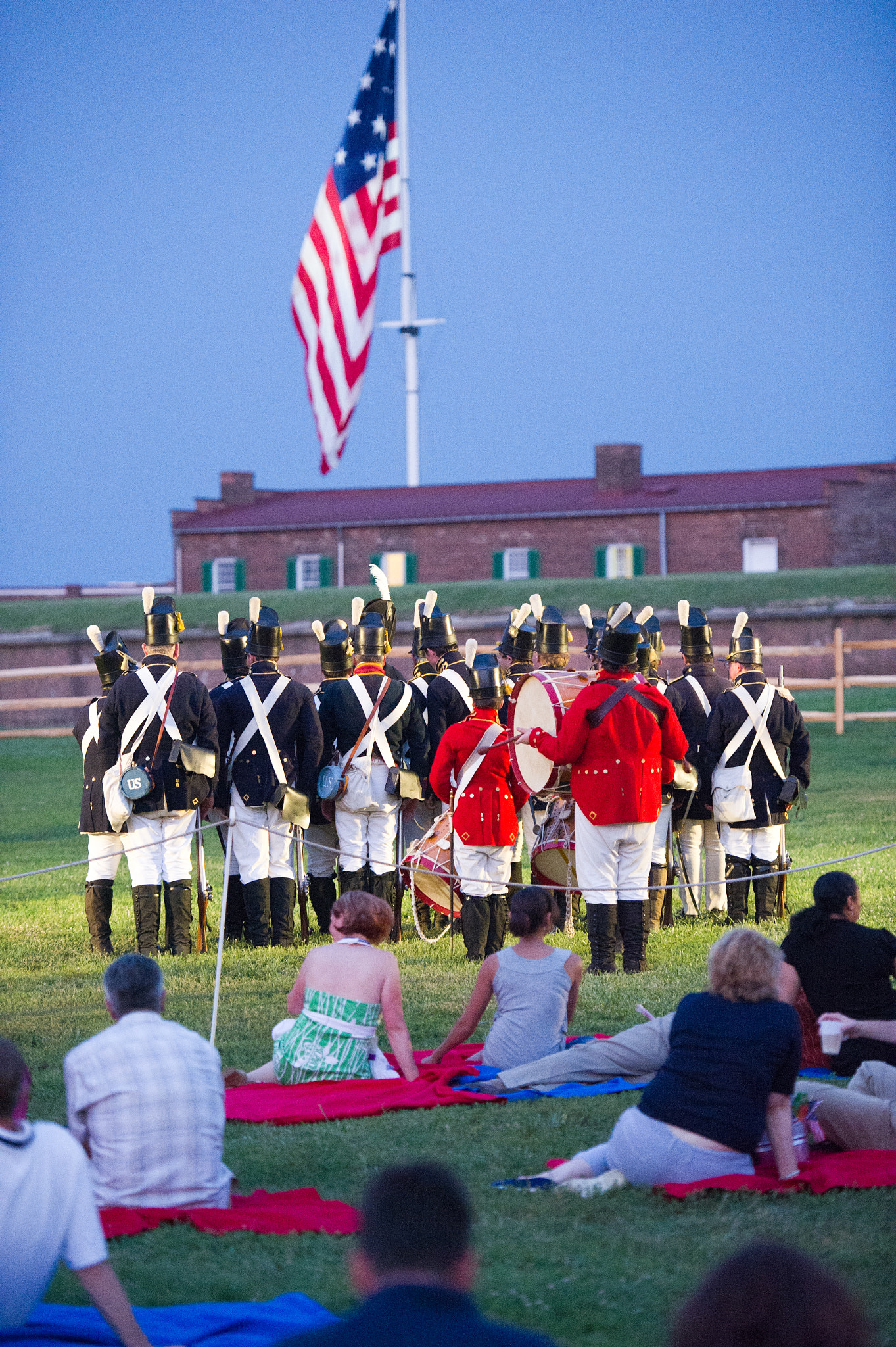 Nikon D3S sample photo. War of 1812 reenactment at fort mchenry photography