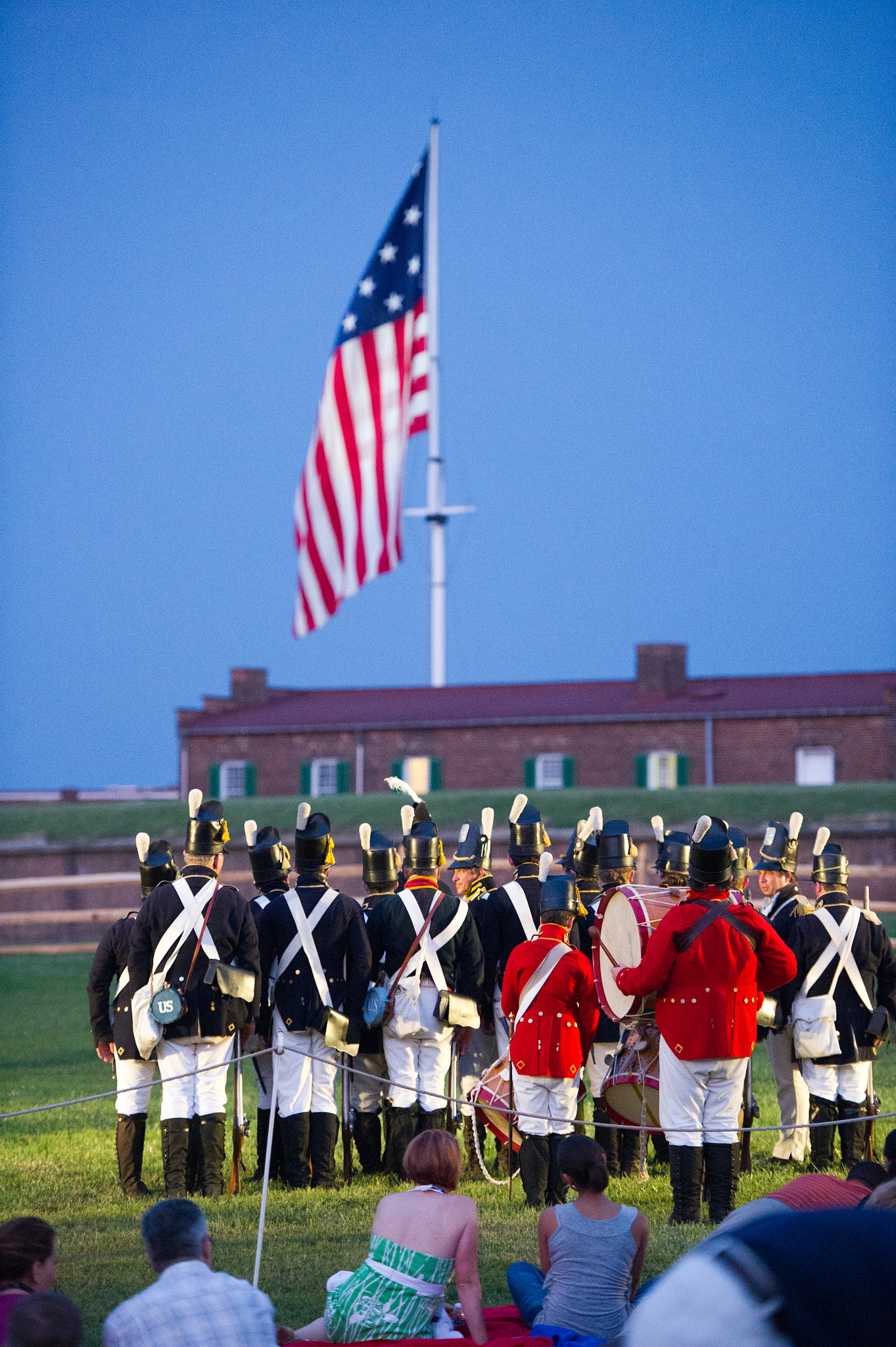 Nikon D3S sample photo. War of 1812 reenactment at fort mchenry photography