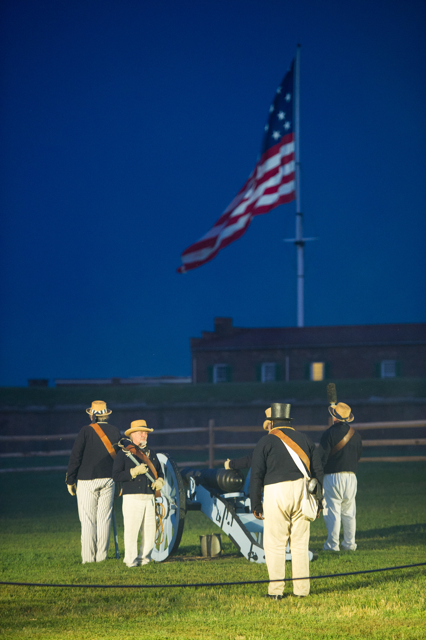 Nikon D3S sample photo. War of 1812 reenactment at fort mchenry photography
