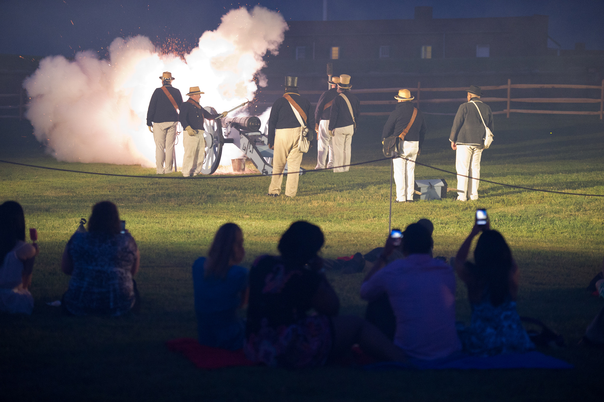 Nikon D3S sample photo. War of 1812 reenactment at fort mchenry photography