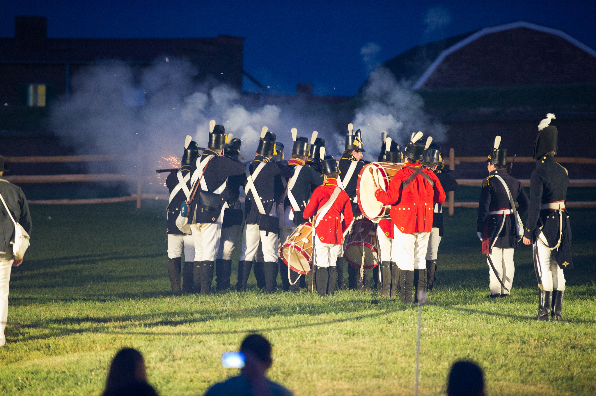 Nikon D3S sample photo. War of 1812 reenactment at fort mchenry photography