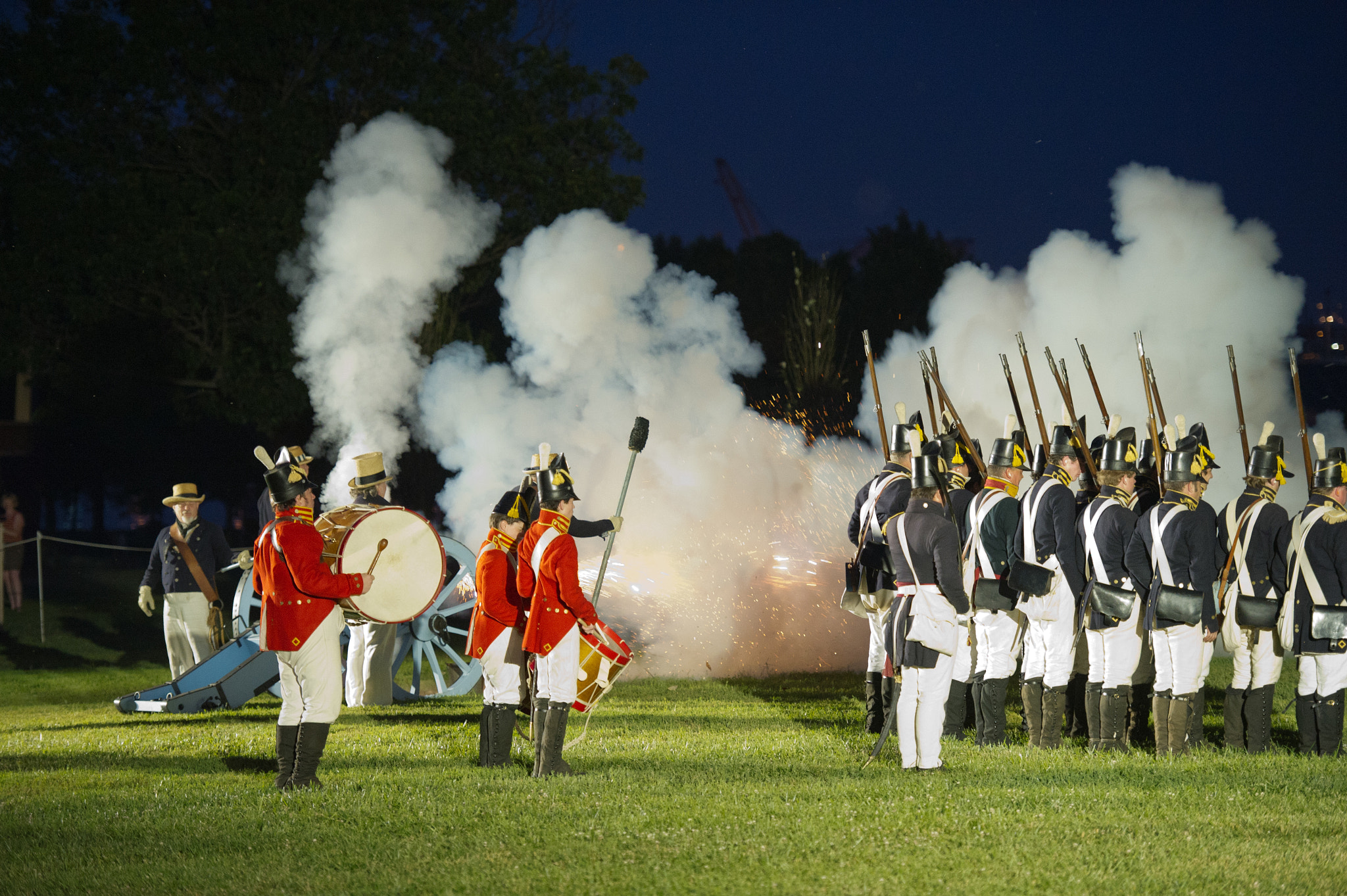 Nikon D3S sample photo. War of 1812 reenactment at fort mchenry photography