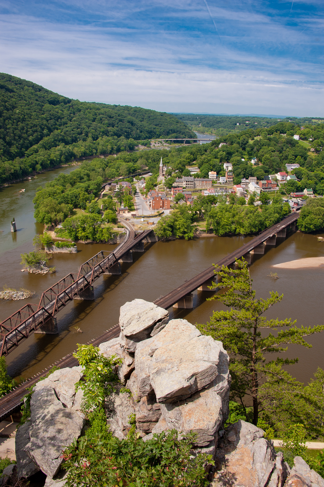 Nikon D700 sample photo. View of harper's ferry from maryland heights photography