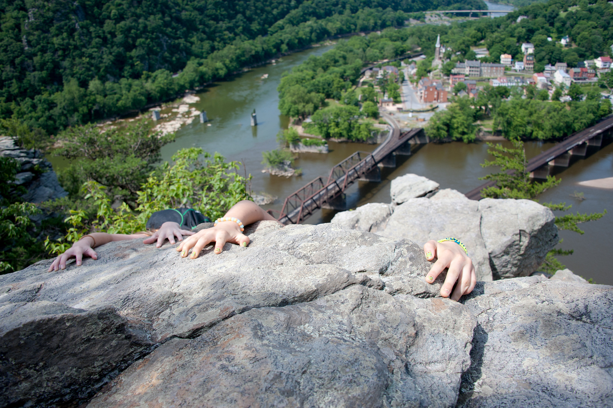 Nikon D700 sample photo. Hands climbing face of a rock in maryland heights over harper's ferry photography