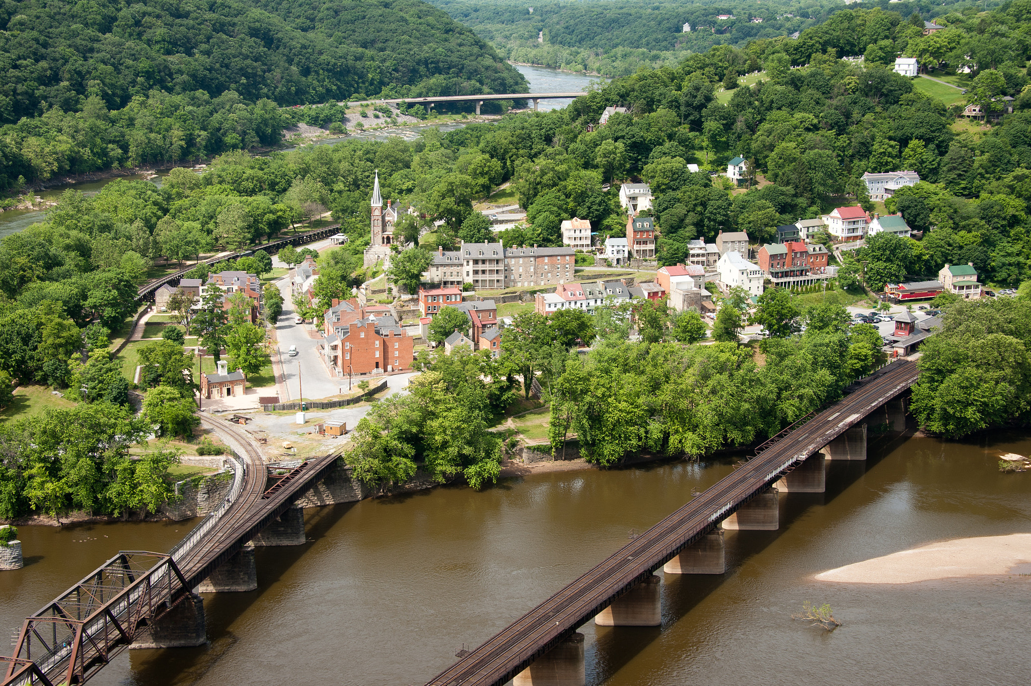 Nikon D700 sample photo. View of harper's ferry from maryland heights photography