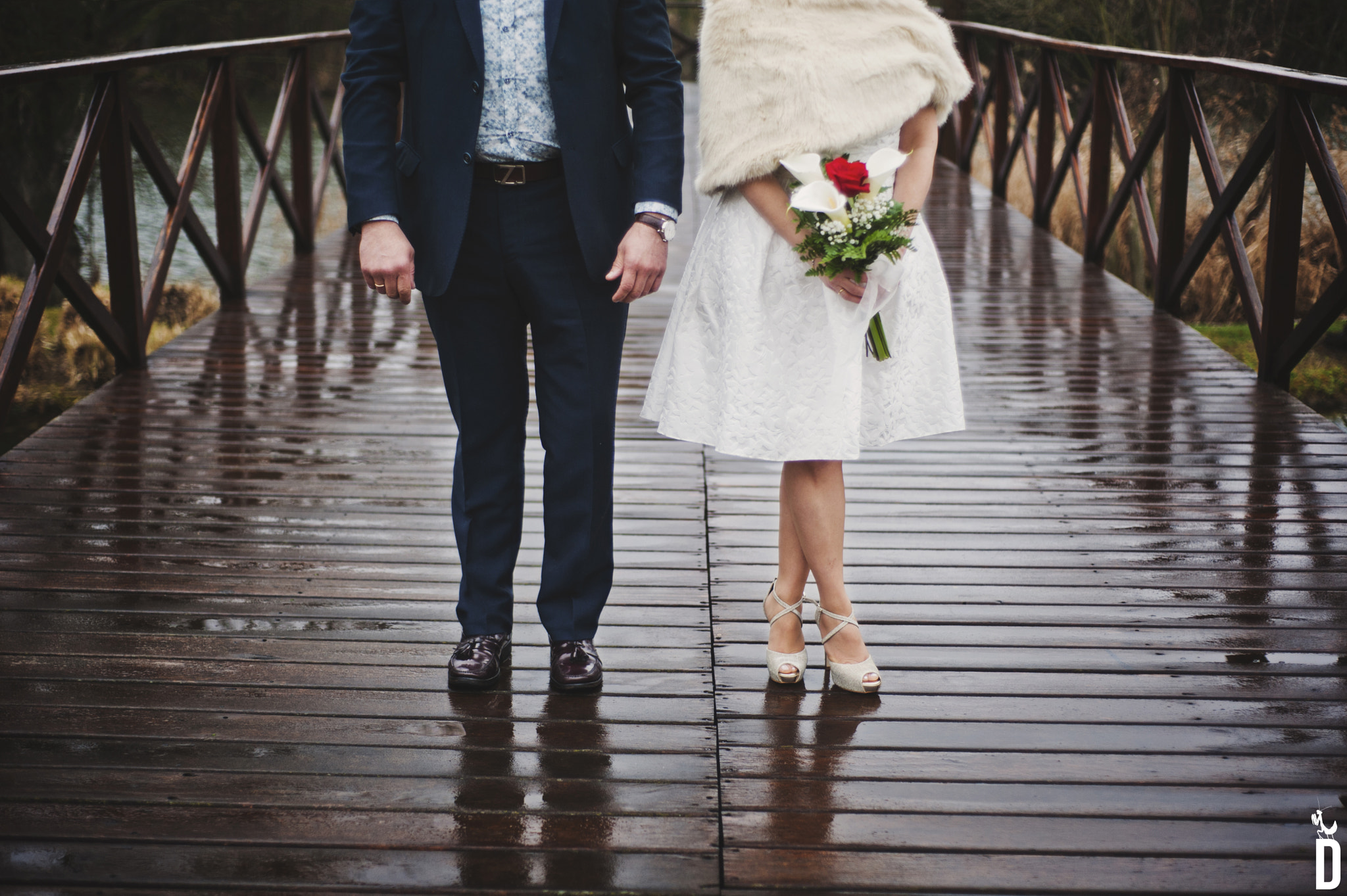 Nikon D700 + Nikon AF Nikkor 50mm F1.8D sample photo. Winter wedding photography