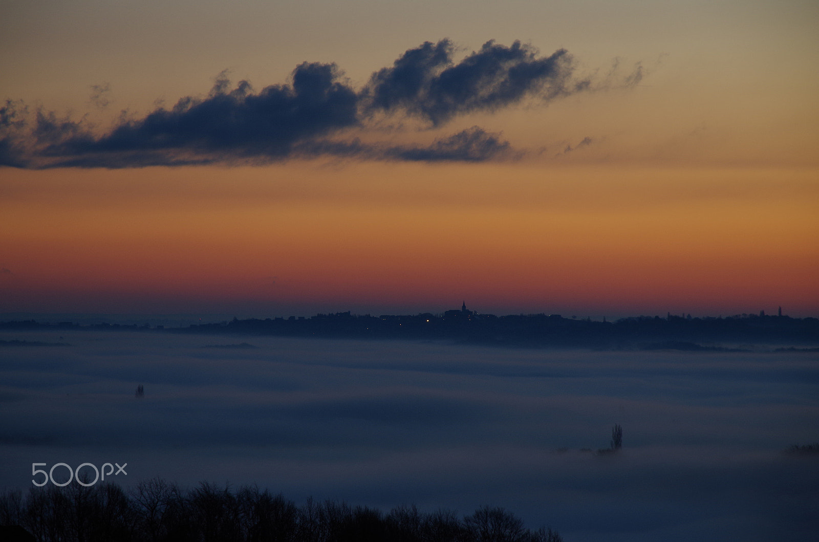 Sigma 50-200mm F4-5.6 DC OS HSM sample photo. Before sunrise - slovenske gorice photography