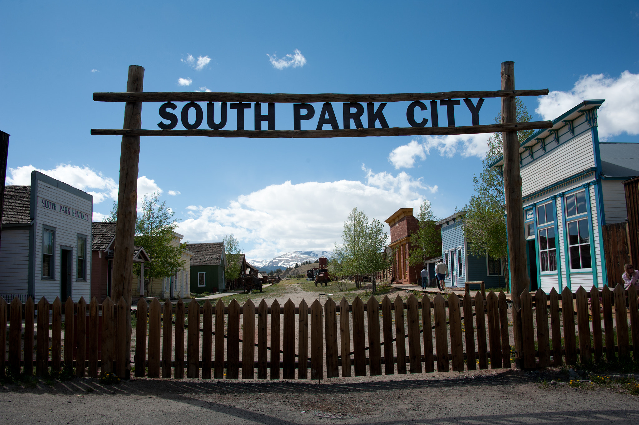 Nikon D700 sample photo. Entrance sign to south park colorado photography