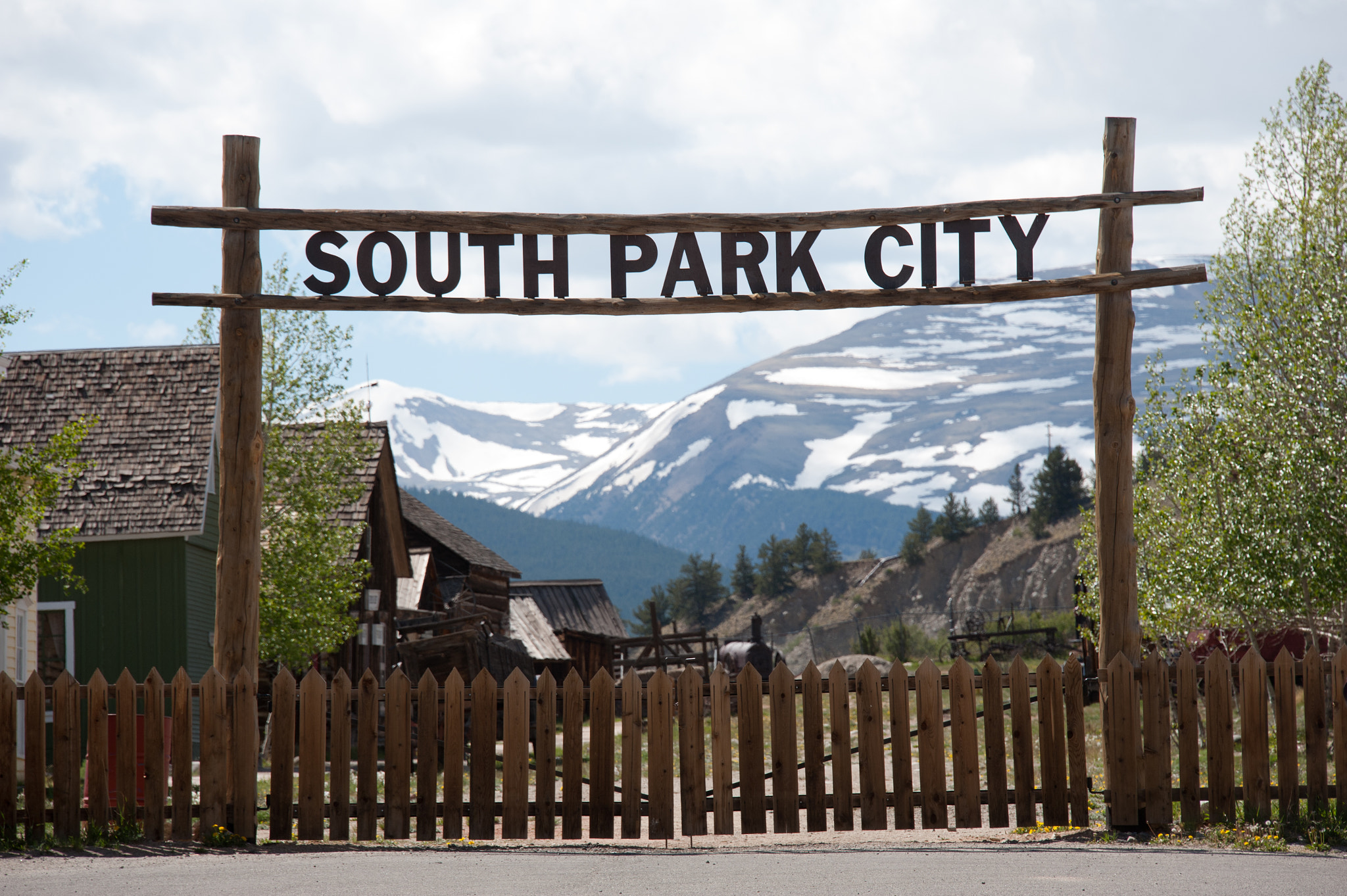 Nikon D700 sample photo. Entrance sign to south park colorado photography
