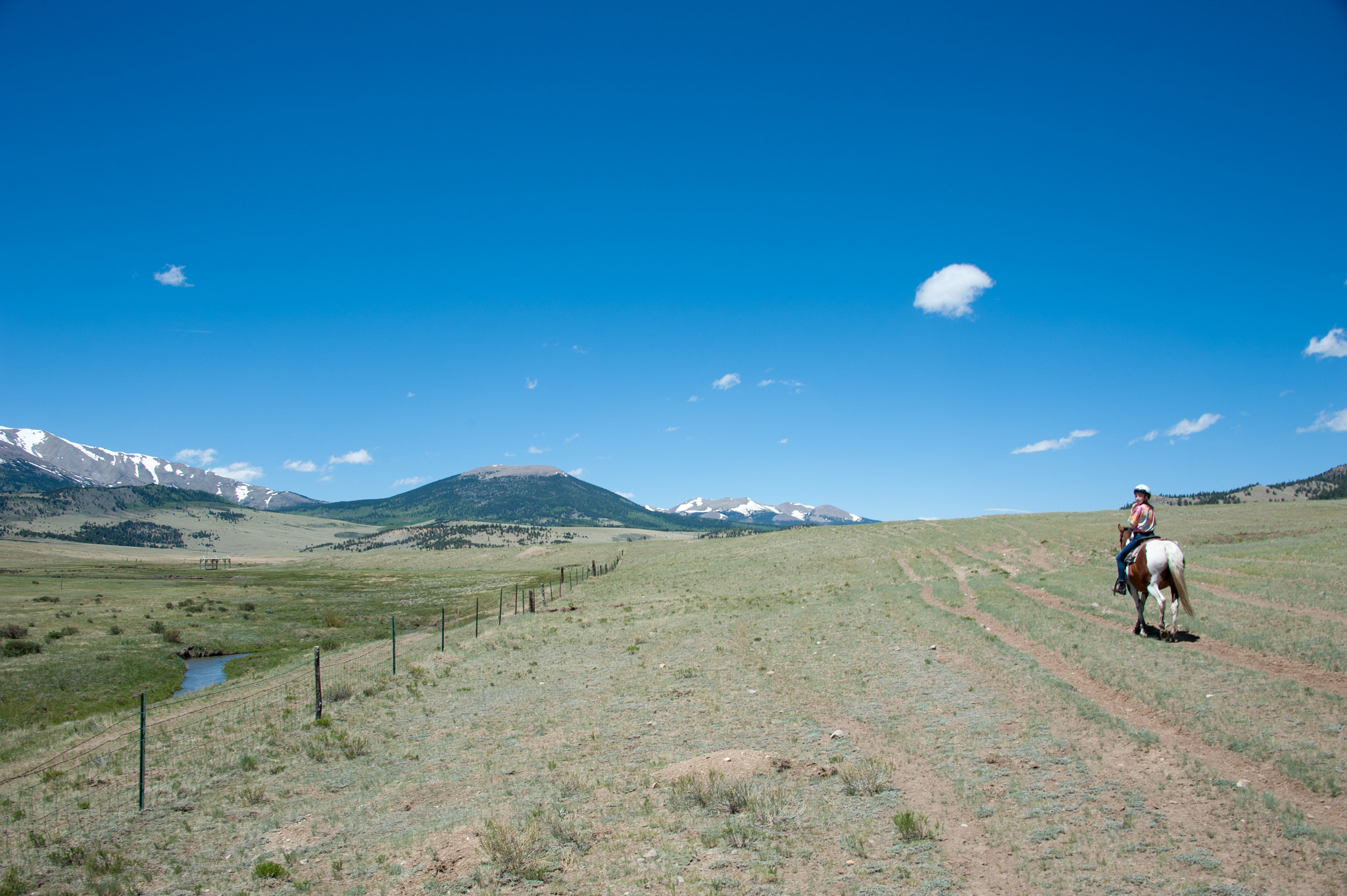Nikon D700 sample photo. Young girl horseback riding in south park colorado photography