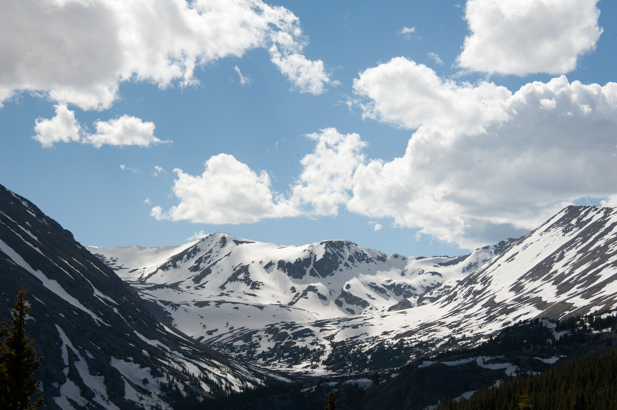 Nikon D700 sample photo. Colorado mountains with blue sky photography