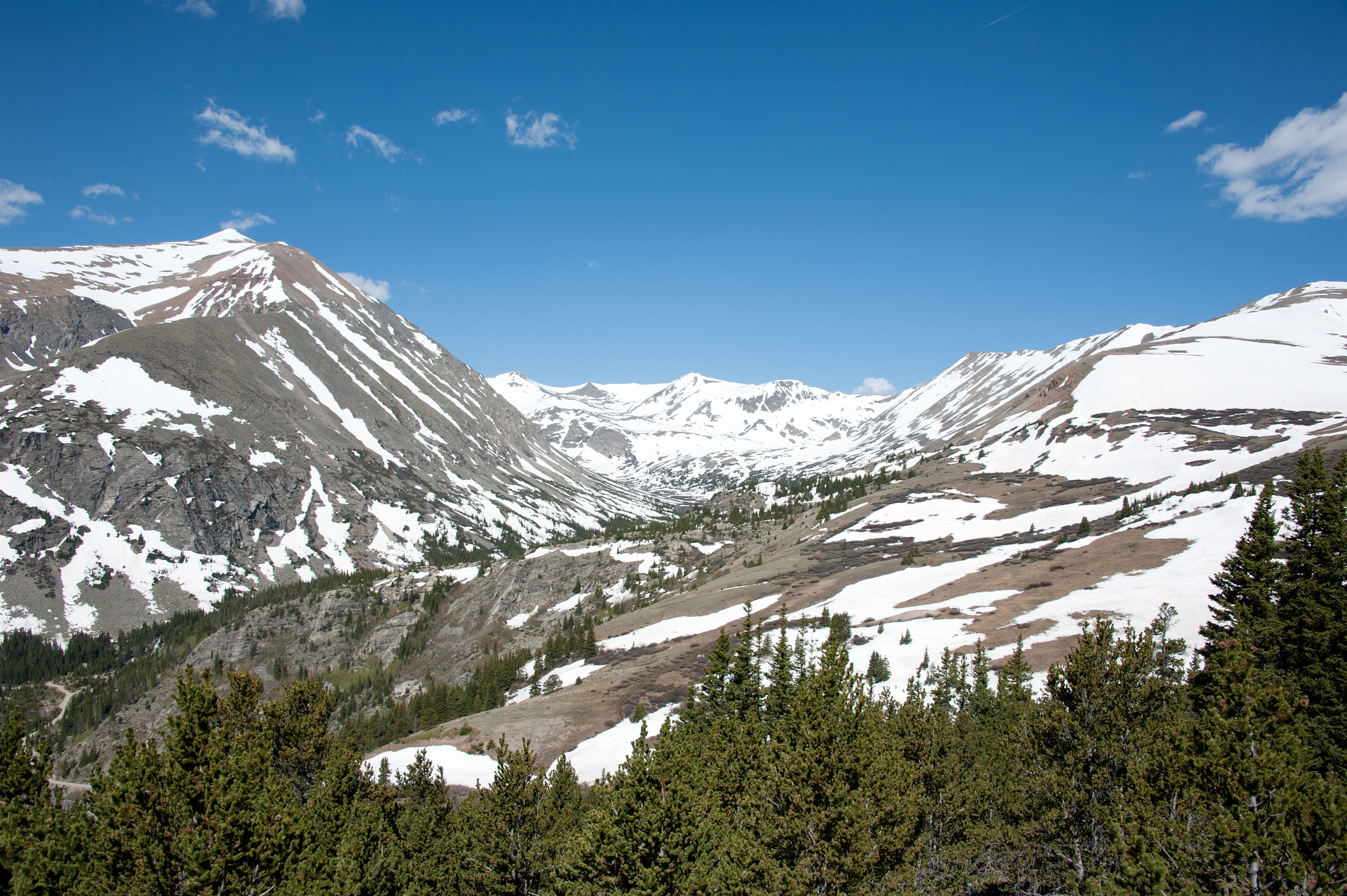 Nikon D700 sample photo. Colorado mountains with blue sky photography