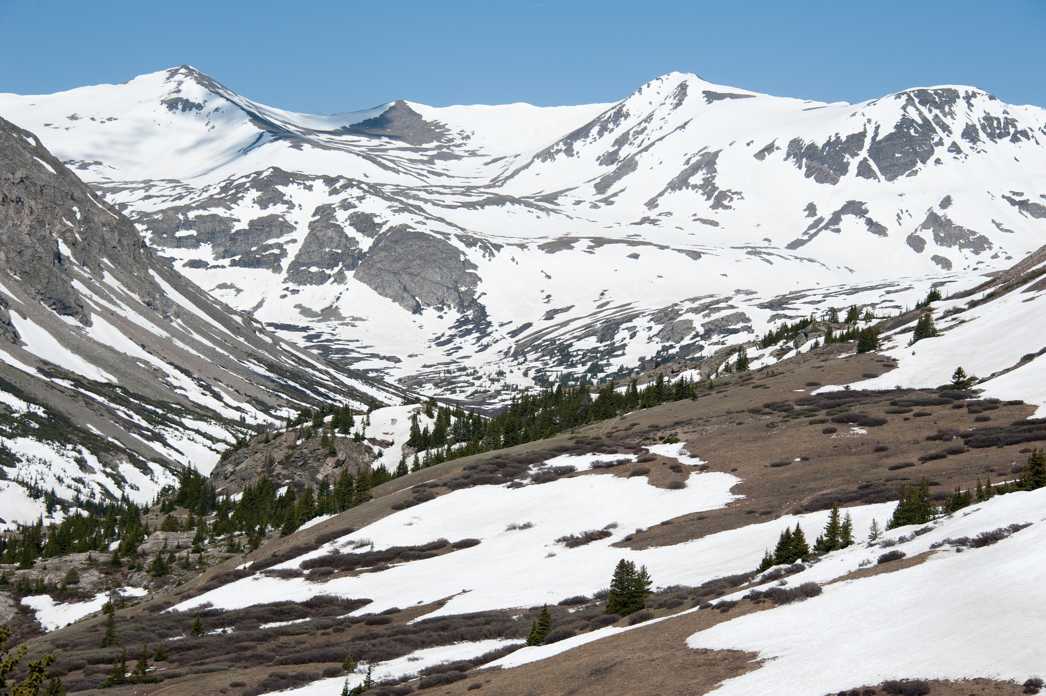 Nikon D700 sample photo. Colorado mountains with blue sky photography