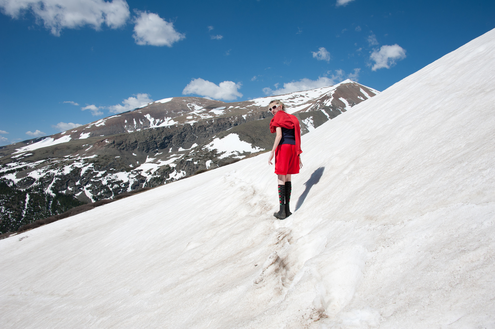 Nikon D700 sample photo. Young girl hiking mountain in colorado photography