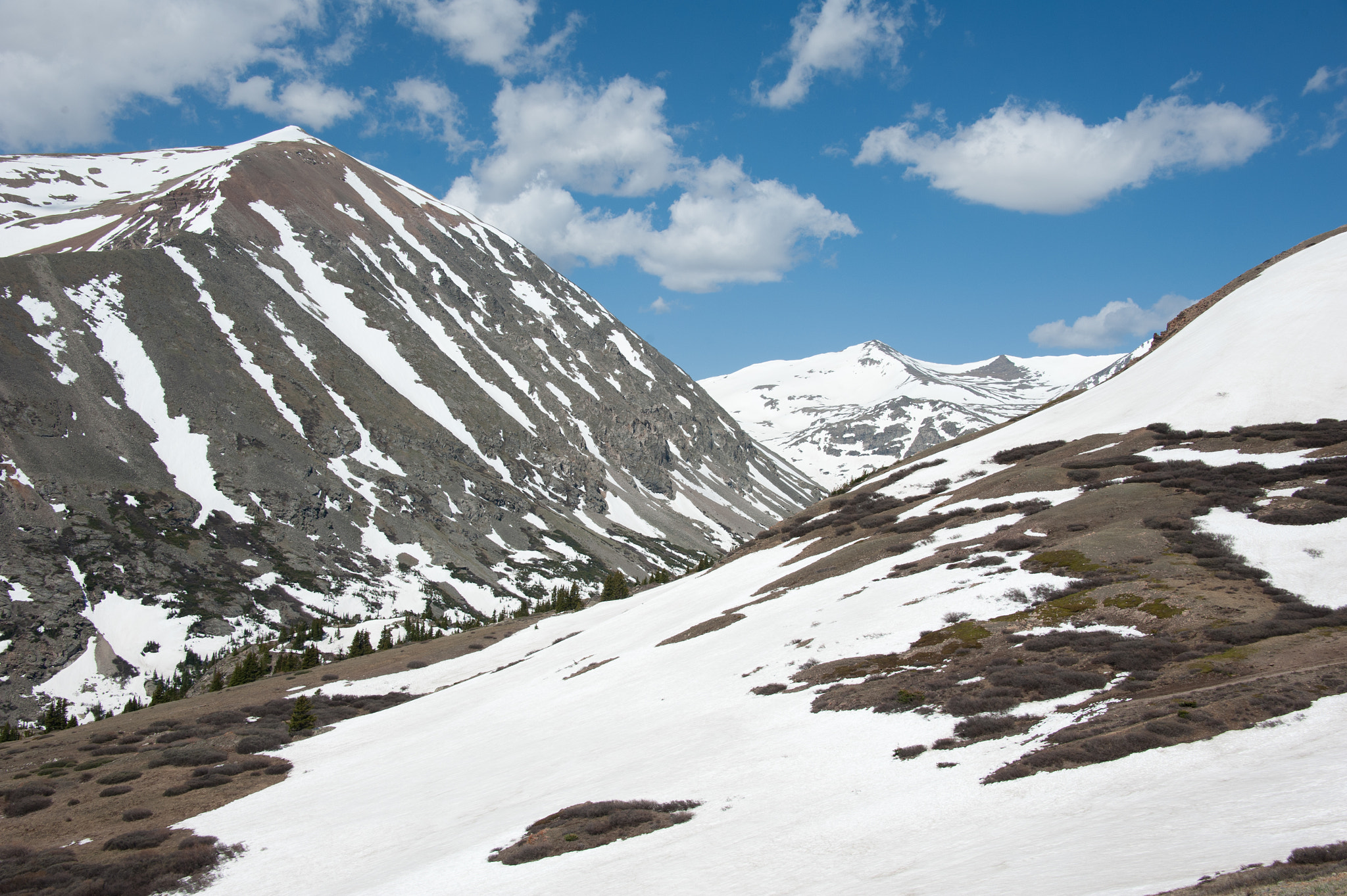 Nikon D700 sample photo. Colorado mountains with blue sky photography