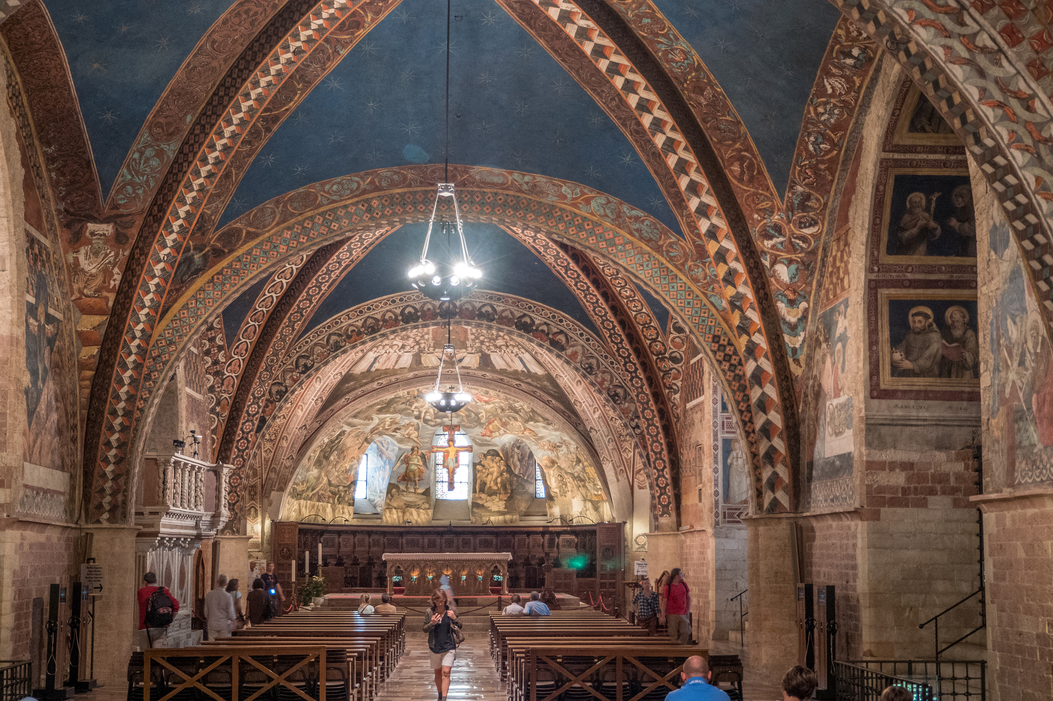 Olympus PEN-F sample photo. St francis basilica interior photography