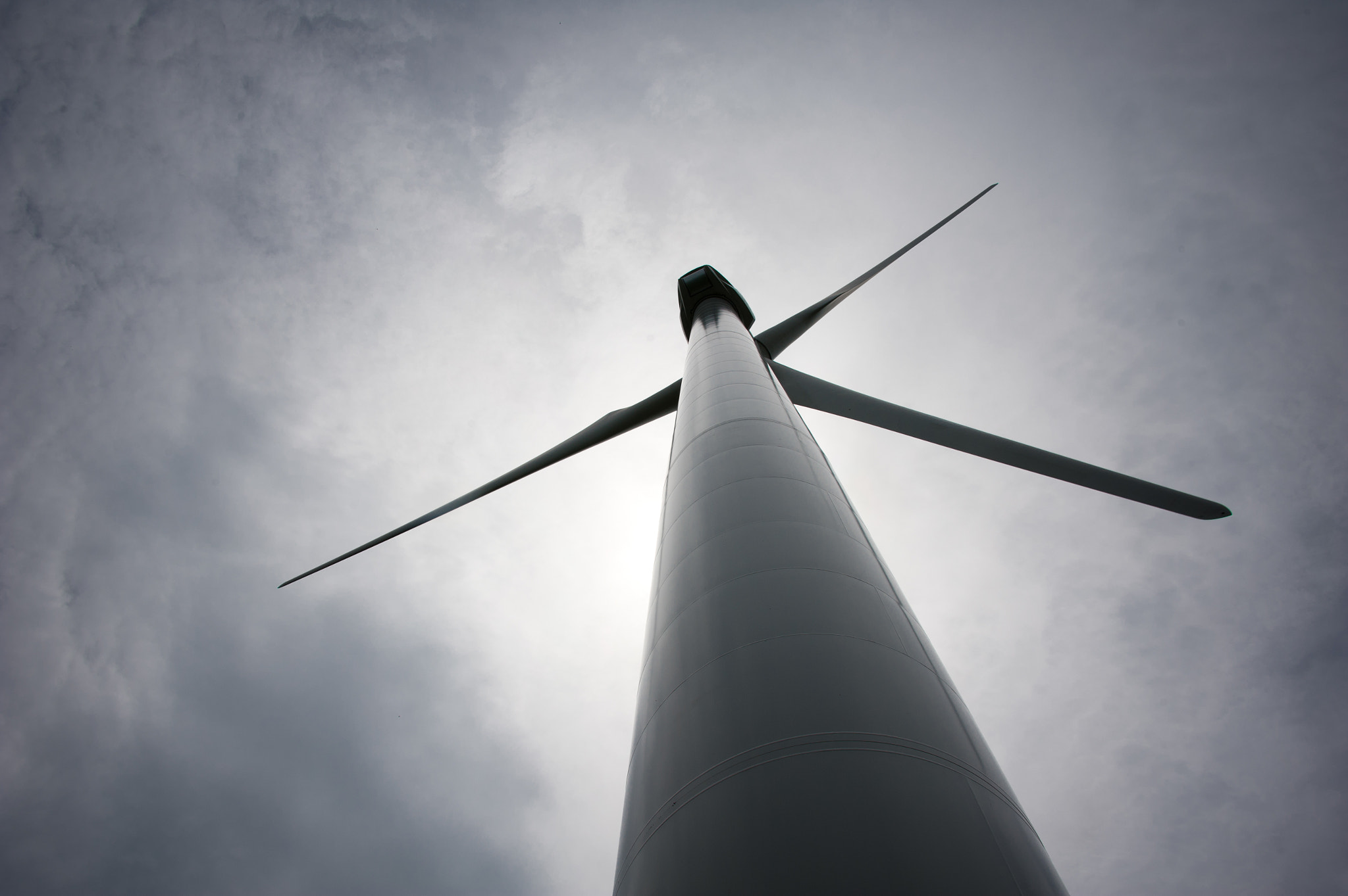 Nikon D700 sample photo. Wind turbine photography