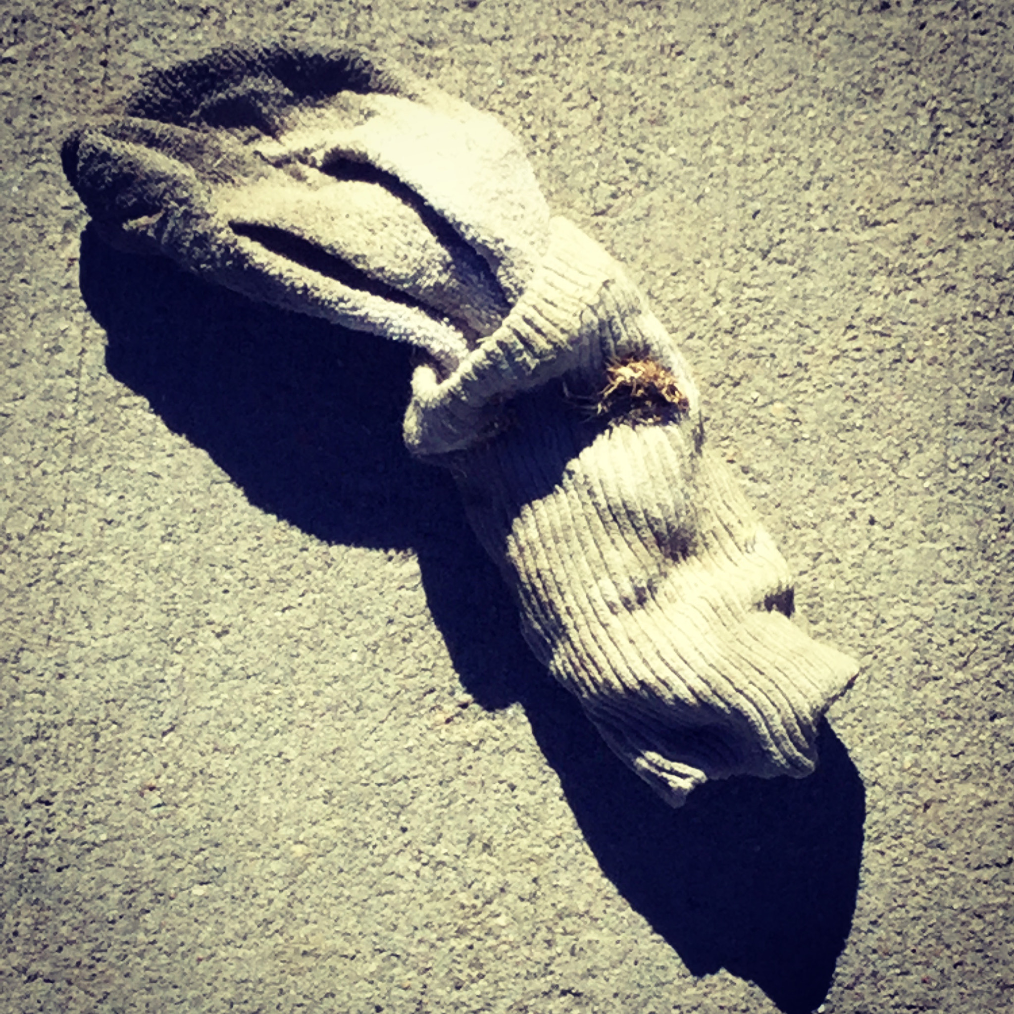 Apple iPad5,3 sample photo. Abandoned sock. photography