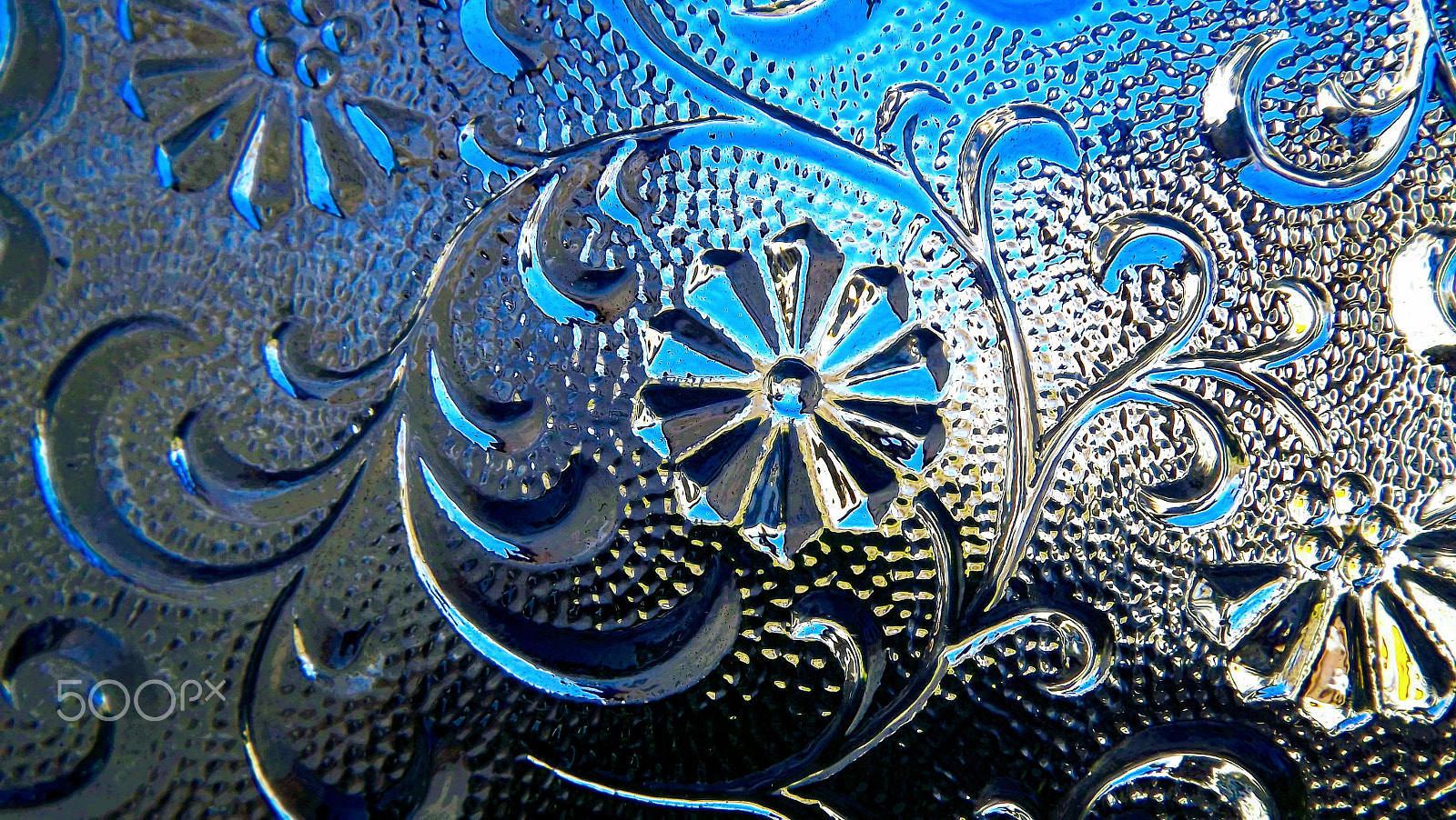 Fujifilm FinePix S3400 sample photo. Blue glass decoration photography