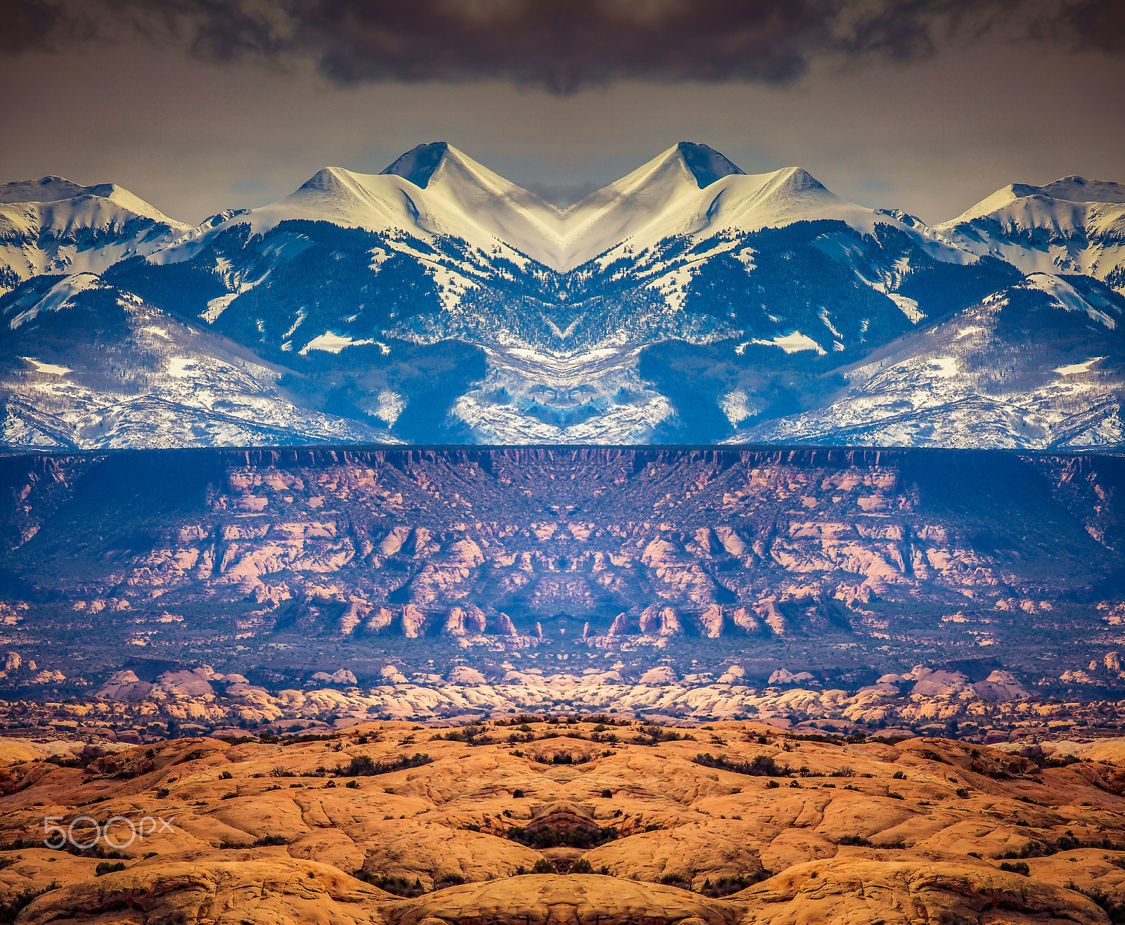 Canon EOS 100D (EOS Rebel SL1 / EOS Kiss X7) sample photo. Moab mirror photography