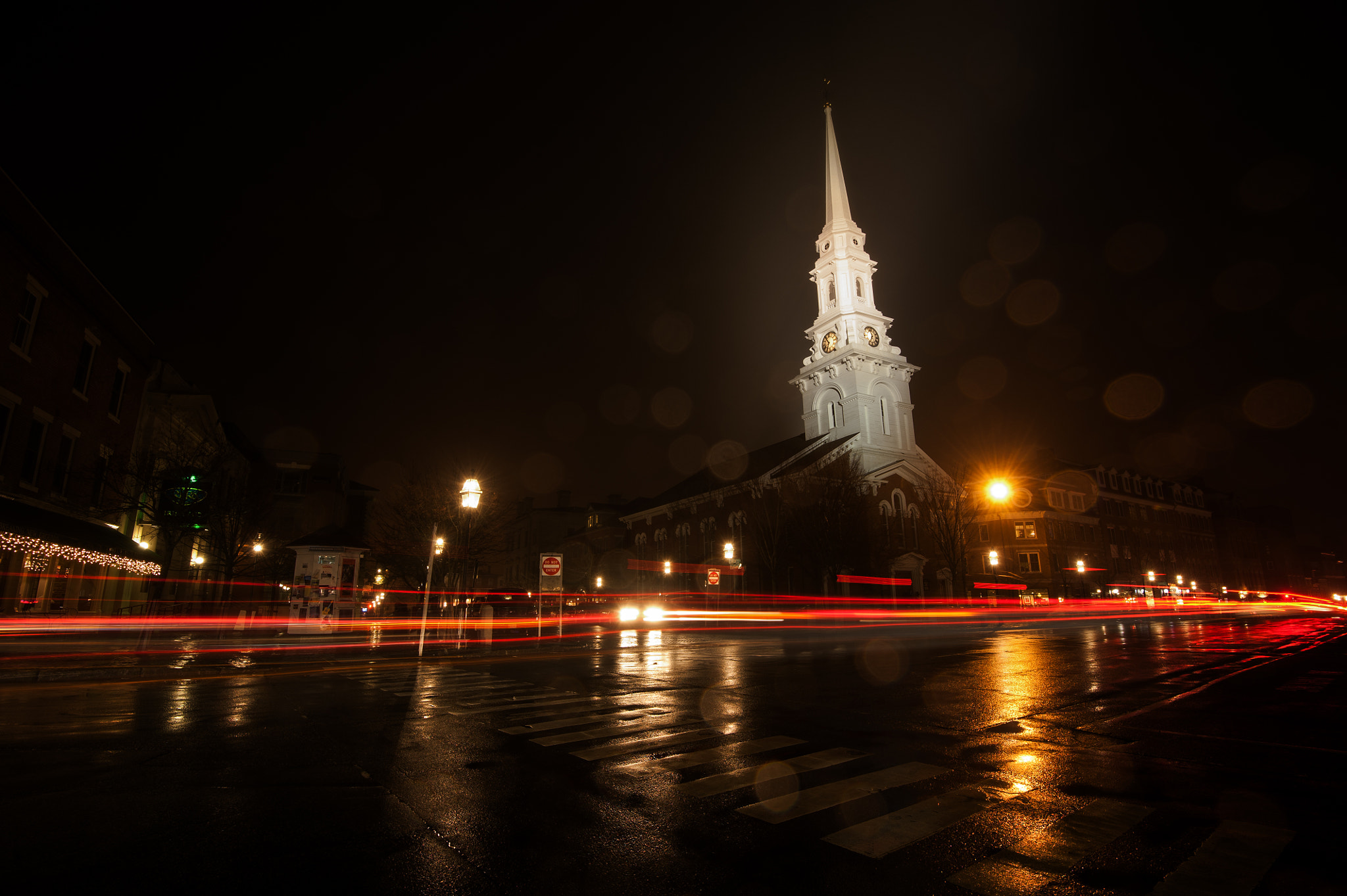 Nikon D700 sample photo. Rainy evening photography