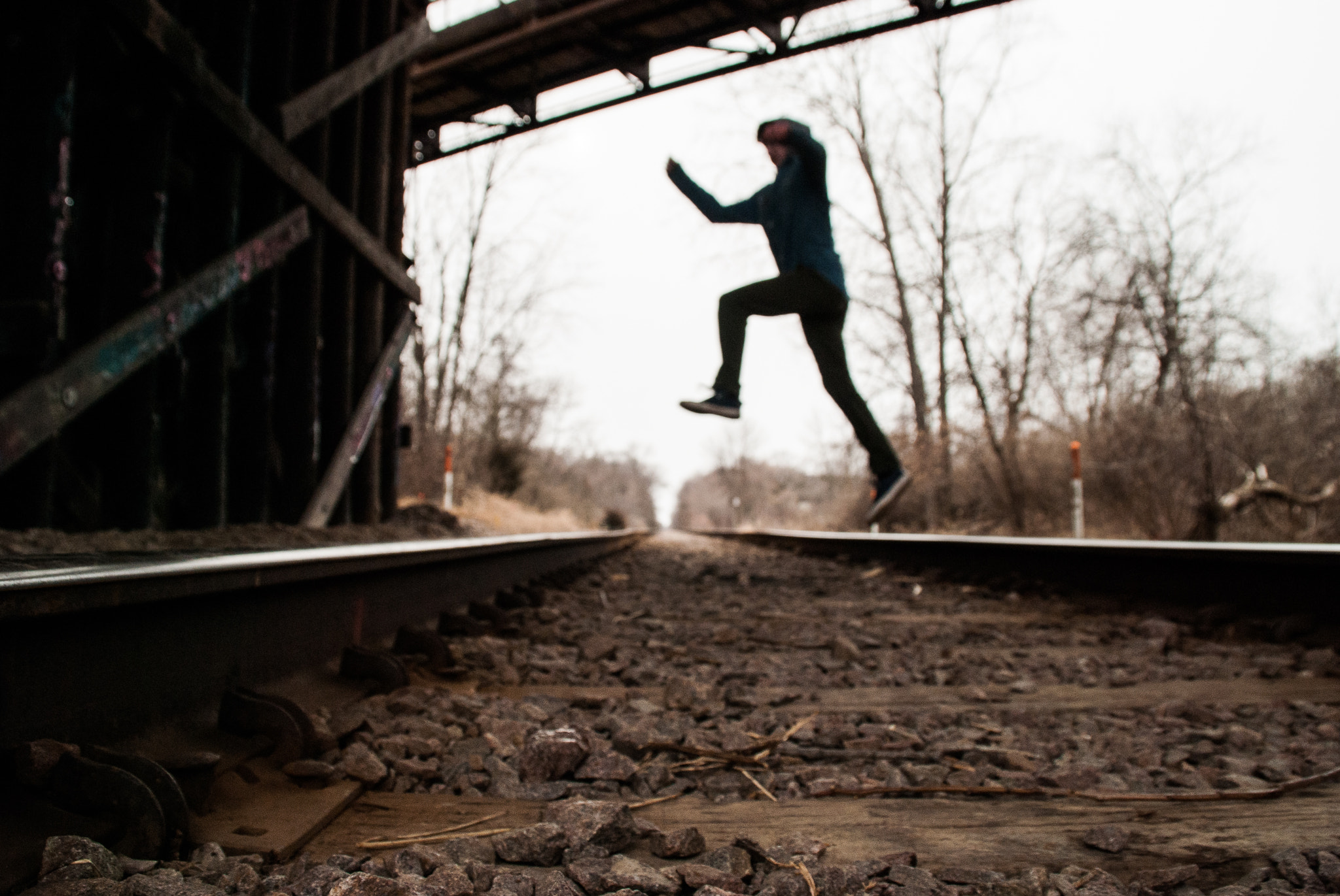 Nikon D40X sample photo. Leaping photography