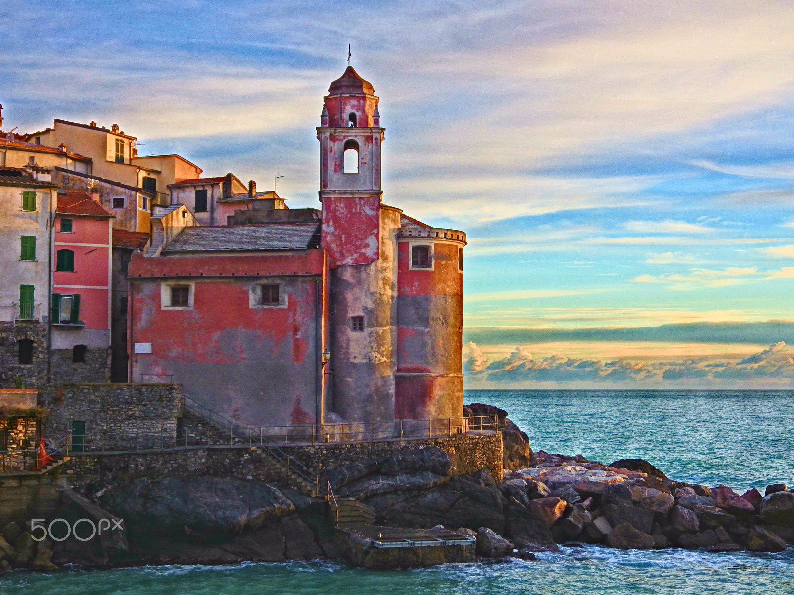 Pentax X-5 sample photo. Tellaro church photography