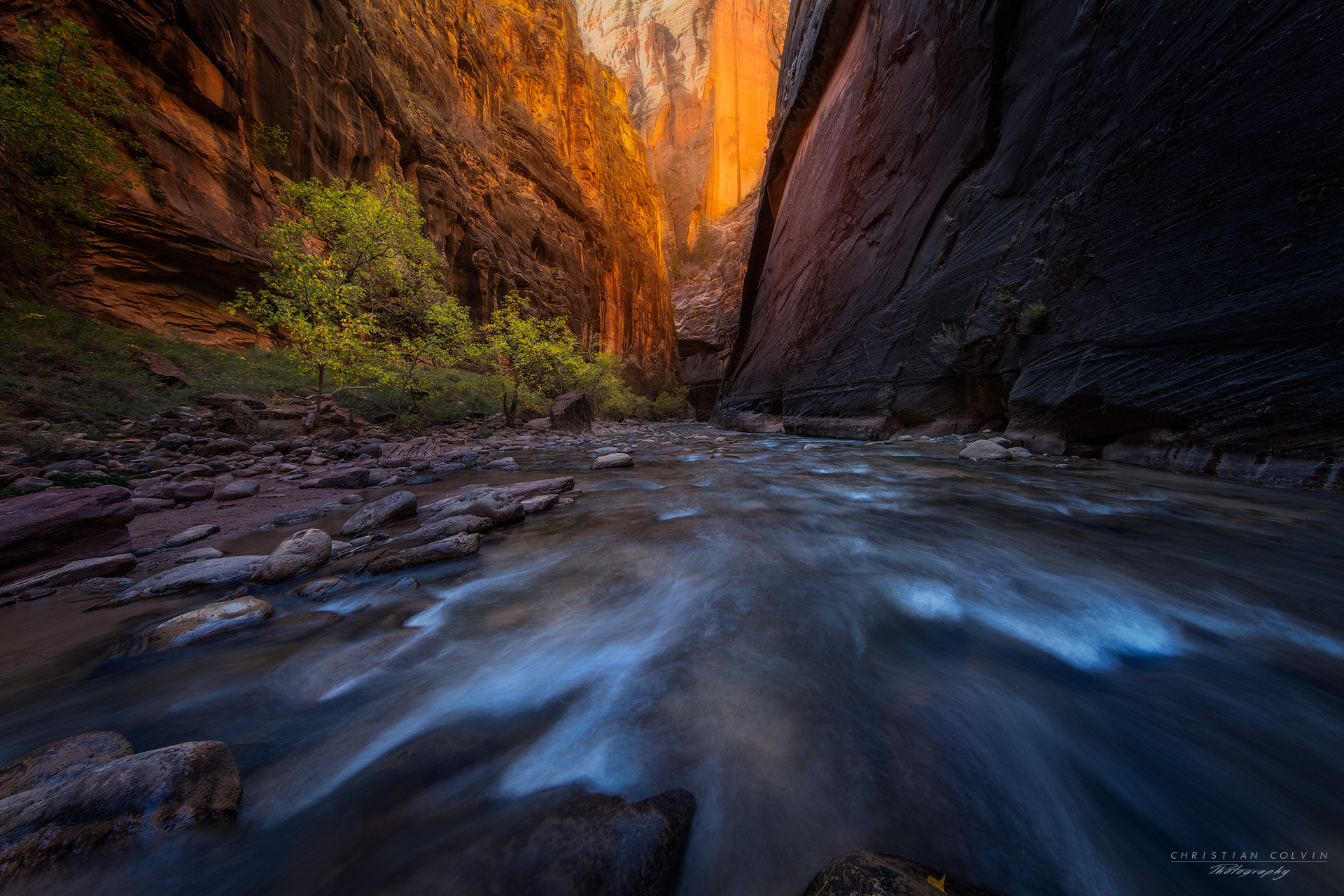 Sony a7R II + Canon EF 11-24mm F4L USM sample photo. The narrows, zion national park photography