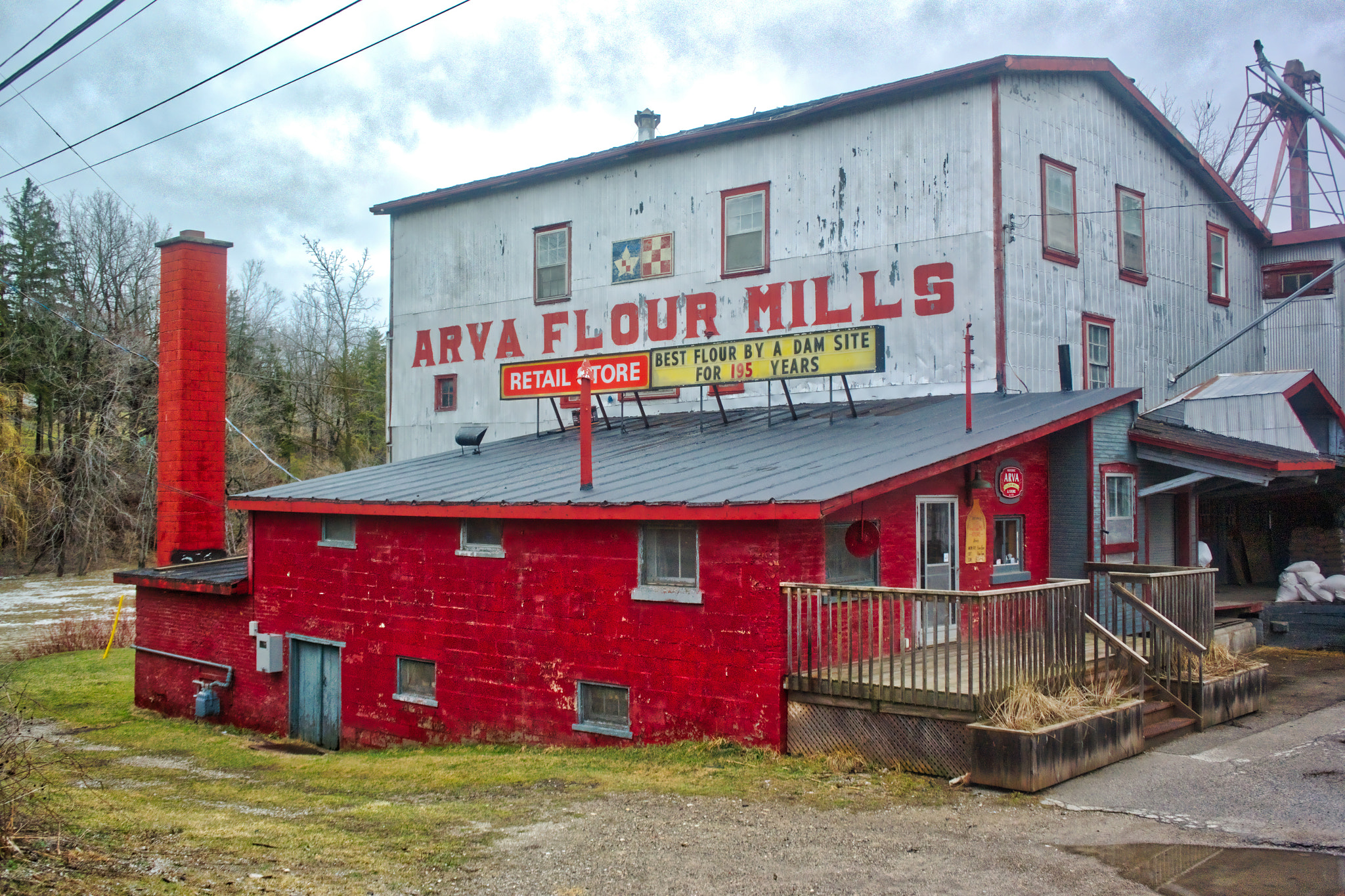 Nikon 1 V3 sample photo. Flour mill photography