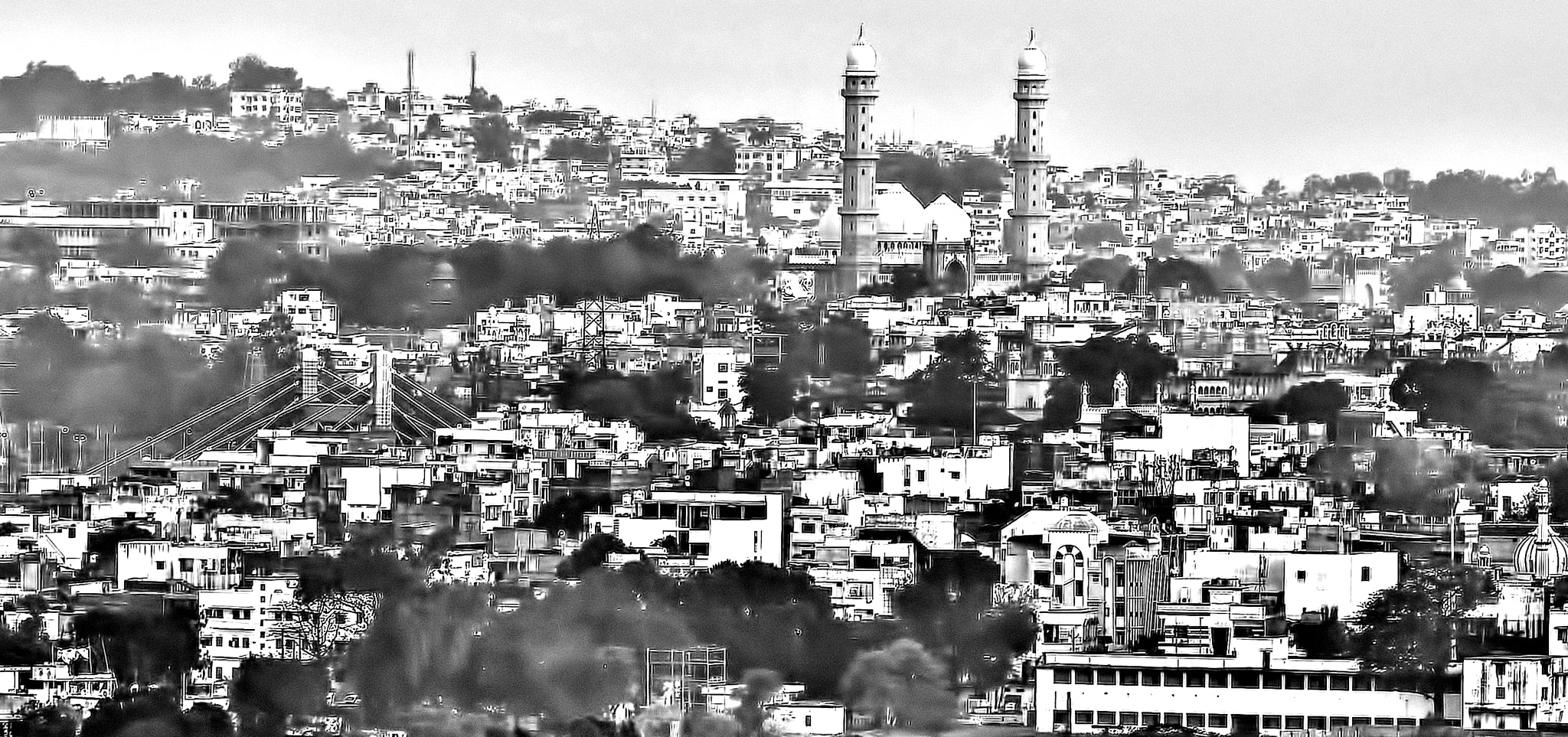 Nikon AF-S Nikkor 70-200mm F2.8G ED VR II sample photo. Taj ul masajid - long range shot.. photography
