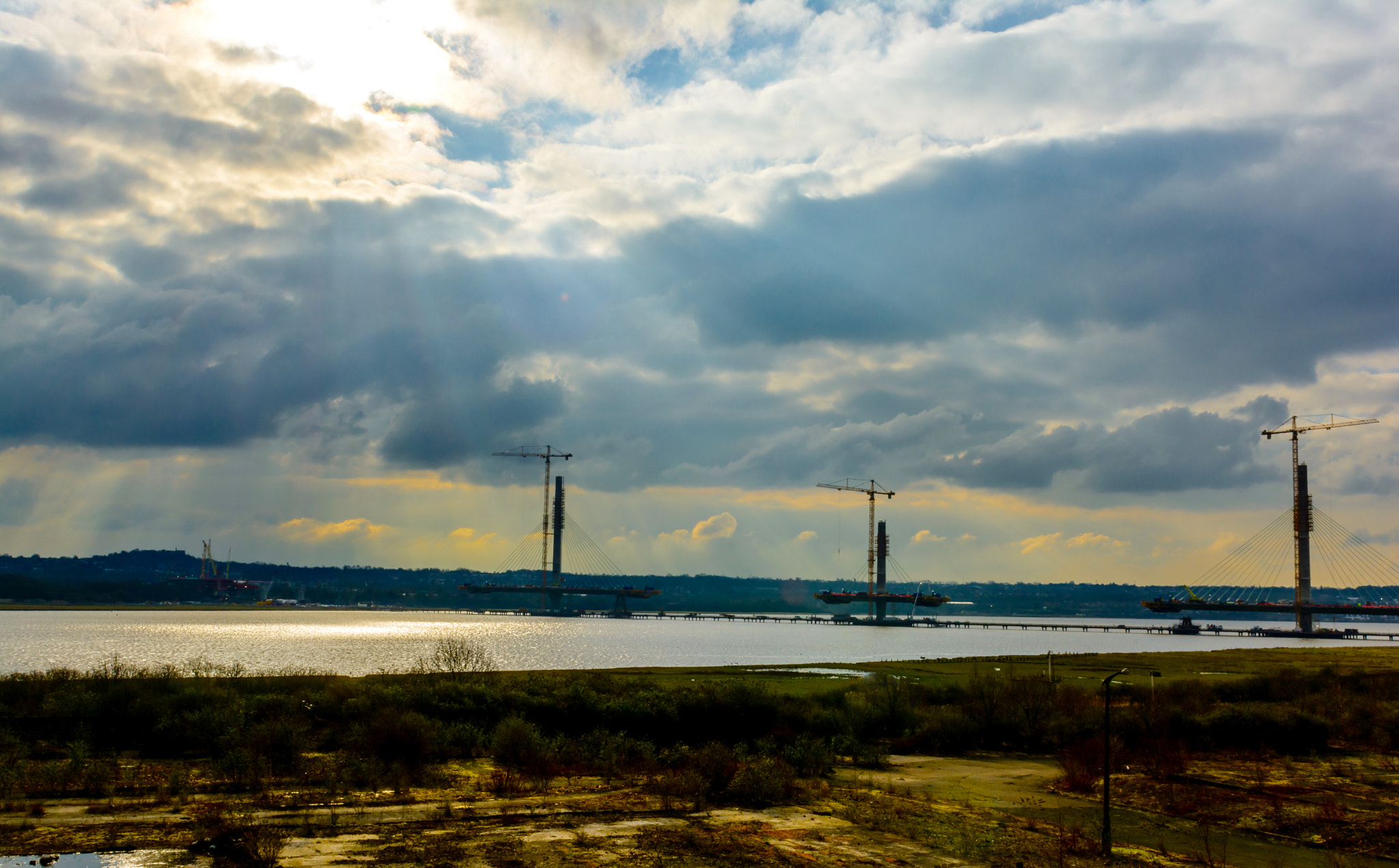 Nikon AF-S Nikkor 24-70mm F2.8G ED sample photo. Mersey gateway. photography
