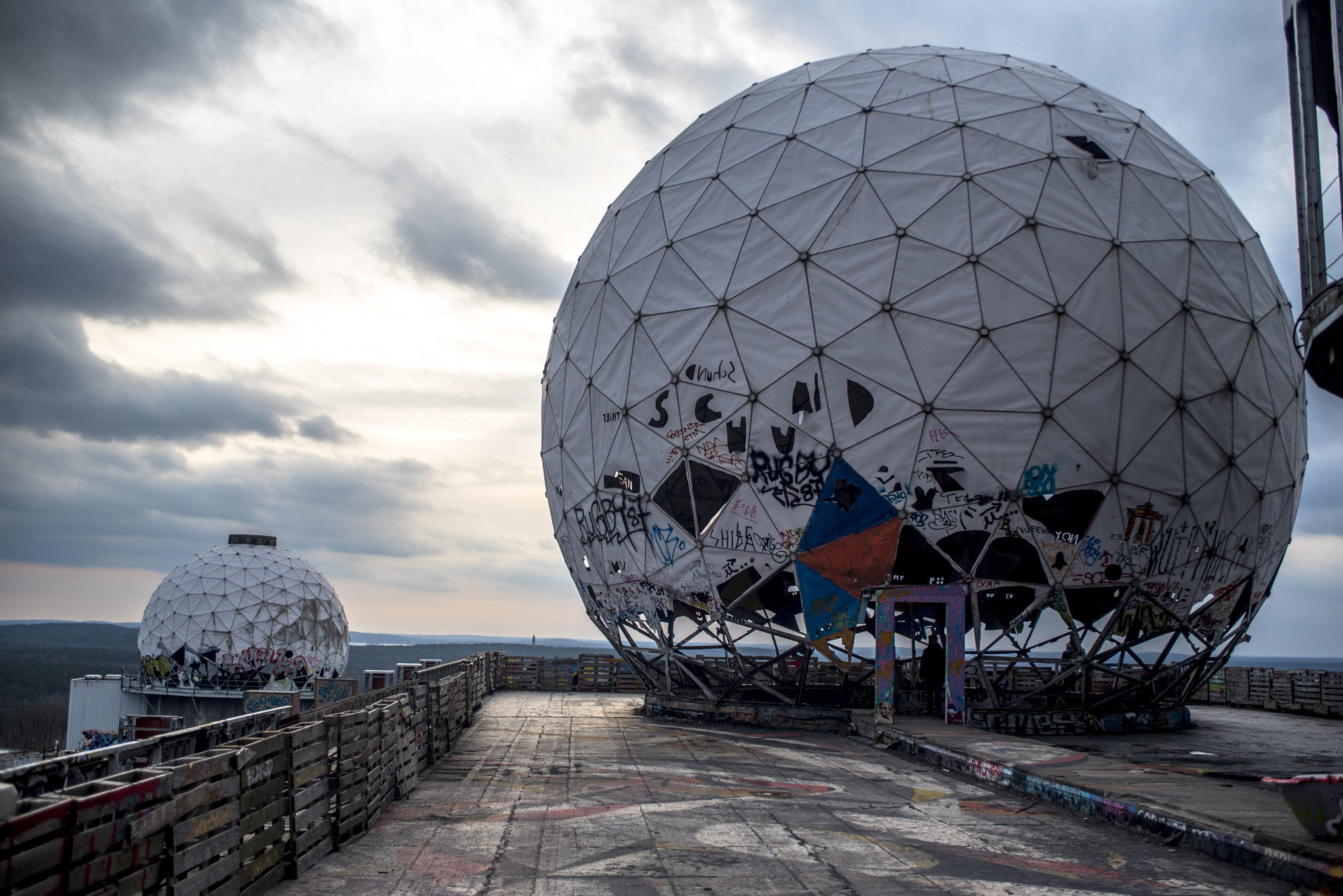 Nikon D750 + AF Zoom-Nikkor 35-70mm f/2.8 sample photo. Old nsa echolon radar station | teufelsberg berlin photography