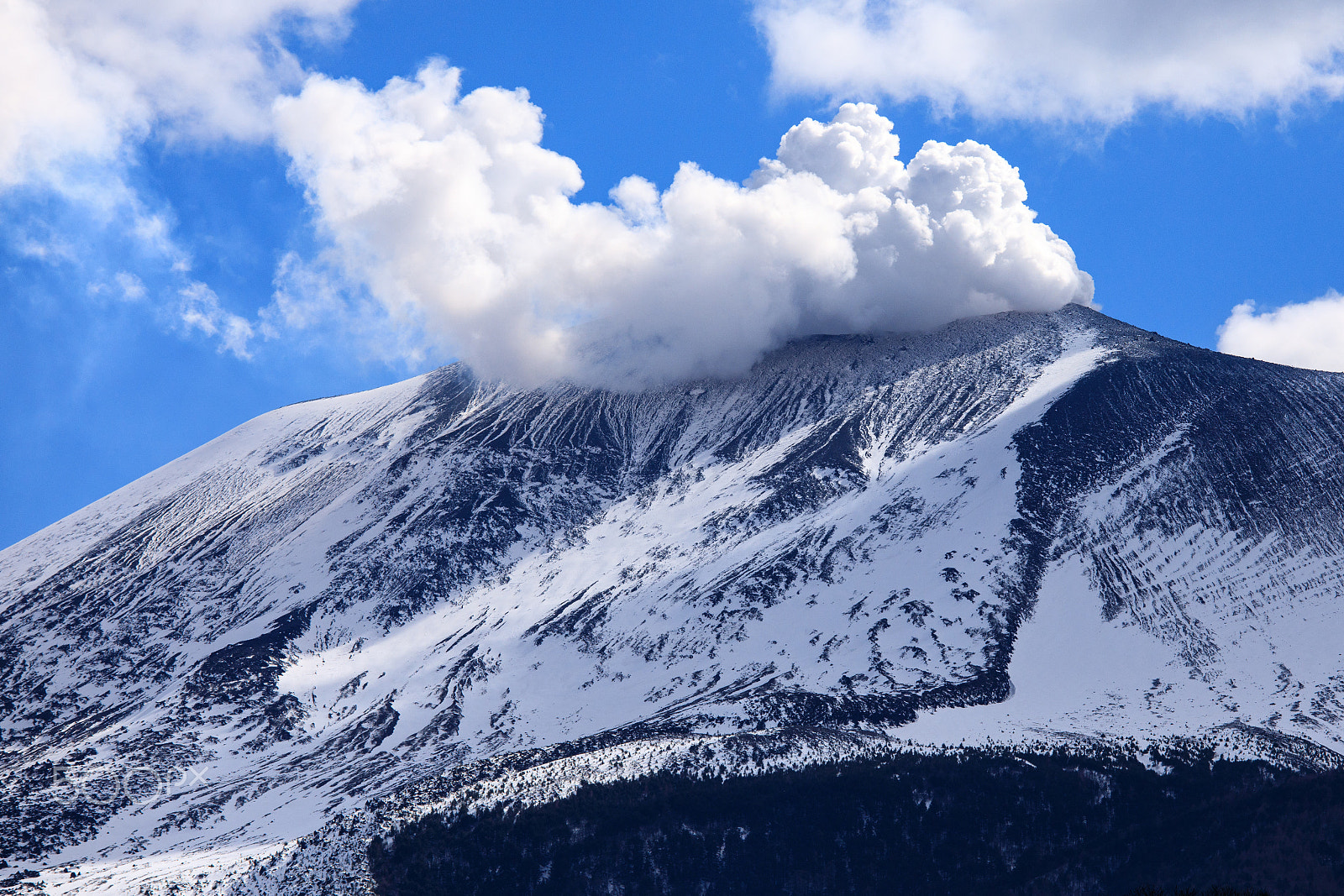 Canon EF 70-200mm F4L IS USM sample photo. Volcano photography