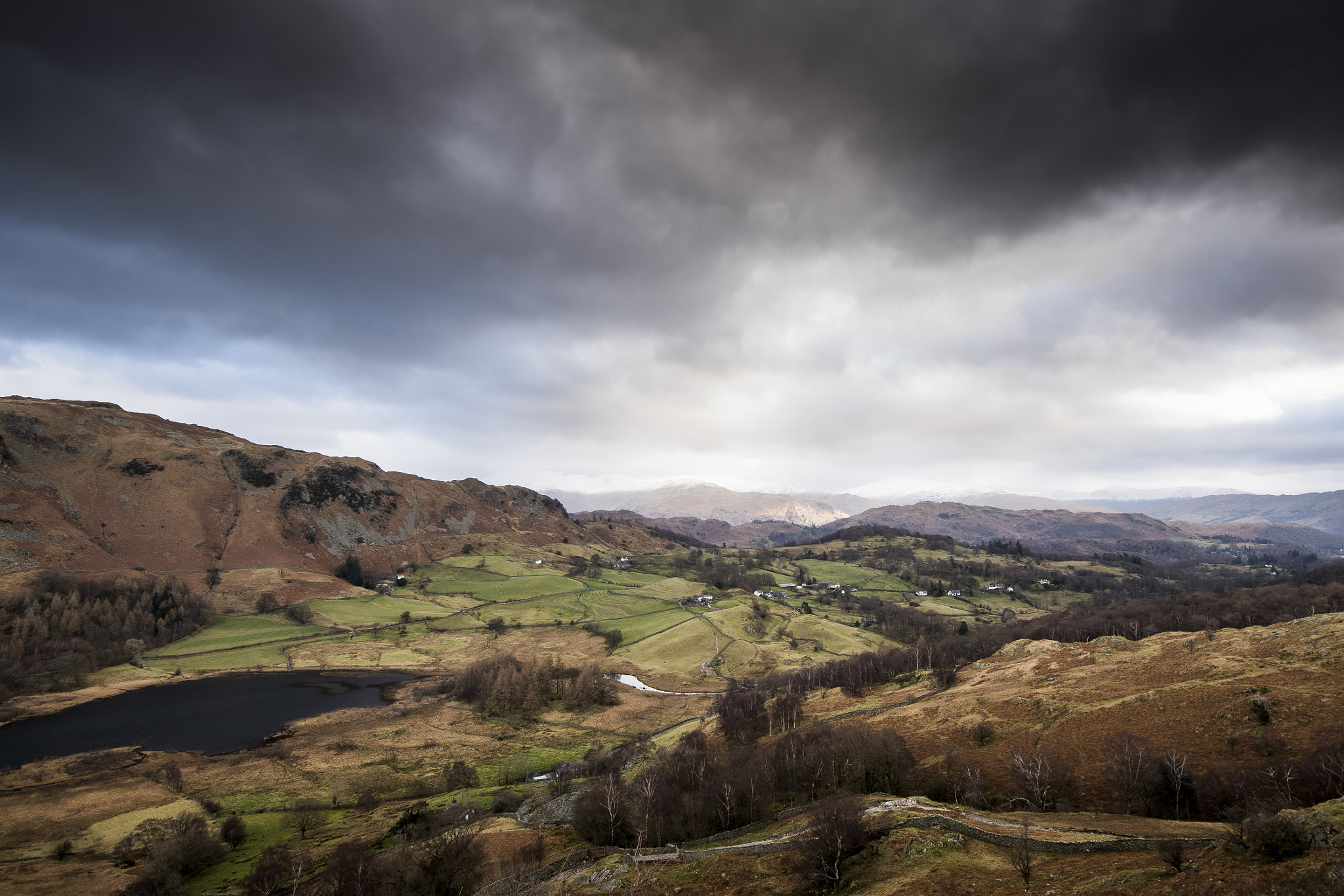 Pentax K-1 + Sigma AF 10-20mm F4-5.6 EX DC sample photo. Liitle langdale from great intake photography