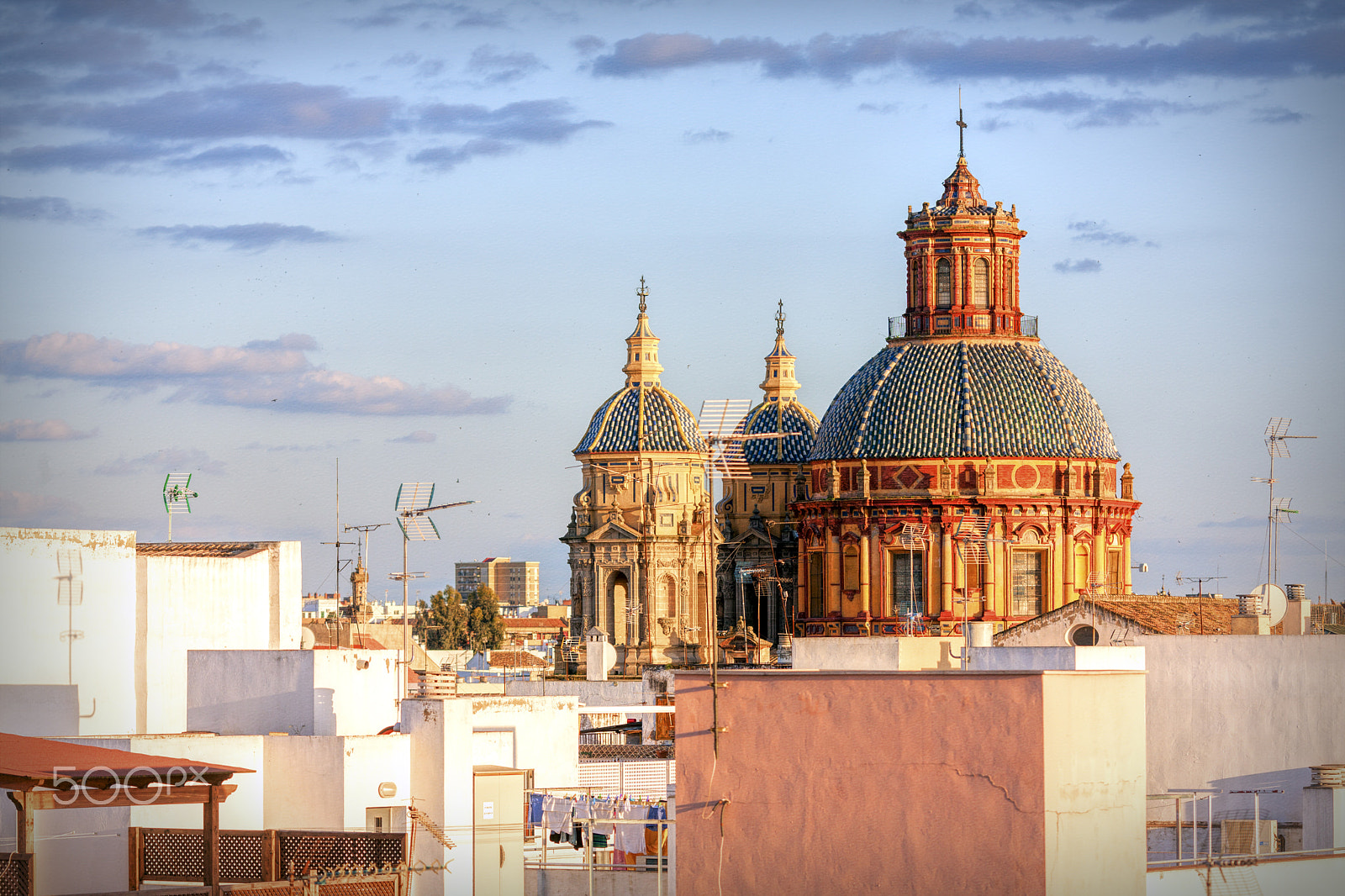 Canon EOS-1Ds Mark III + Canon EF 135mm F2L USM sample photo. Dome of san luis de los franceses church, seville, spain photography