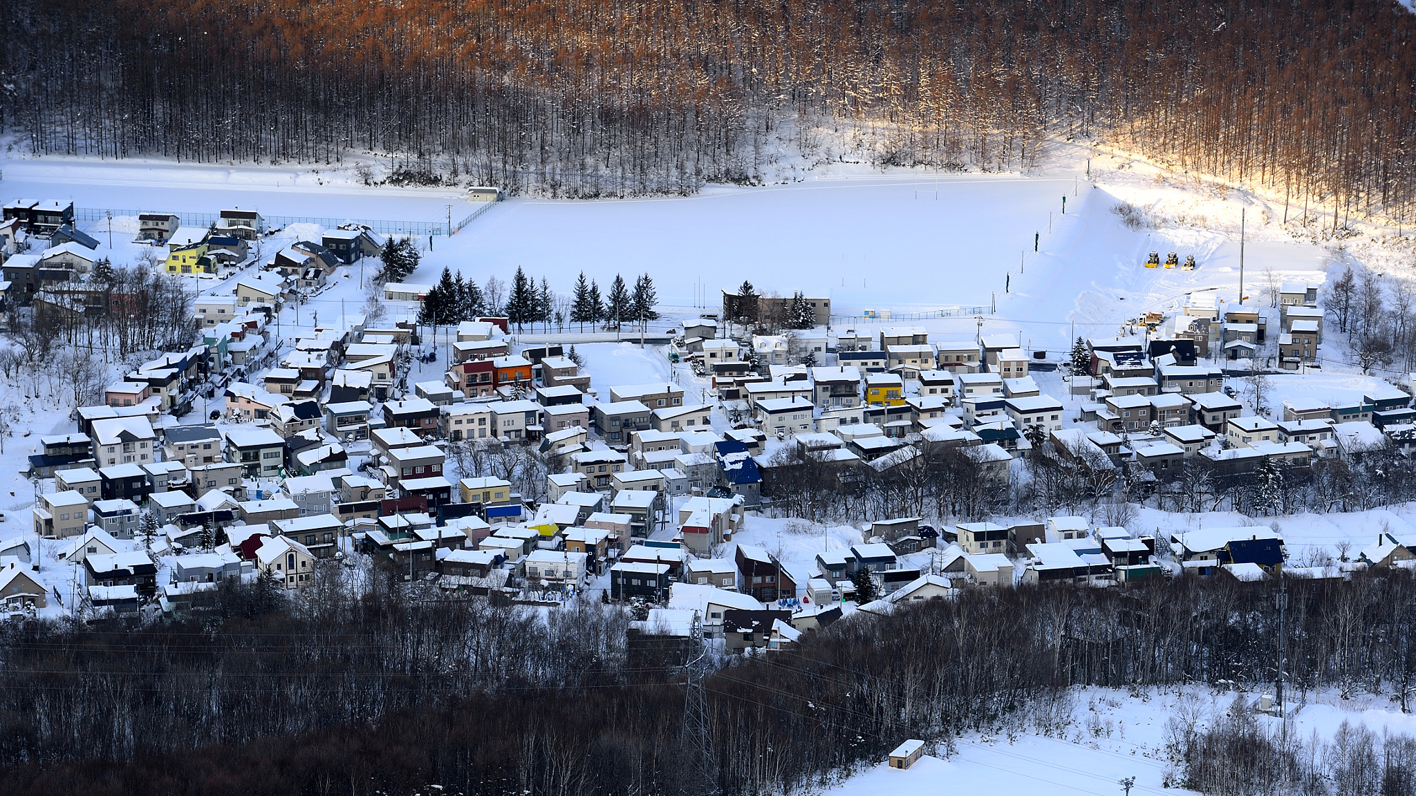 Nikon Df sample photo. Snow-covered village photography