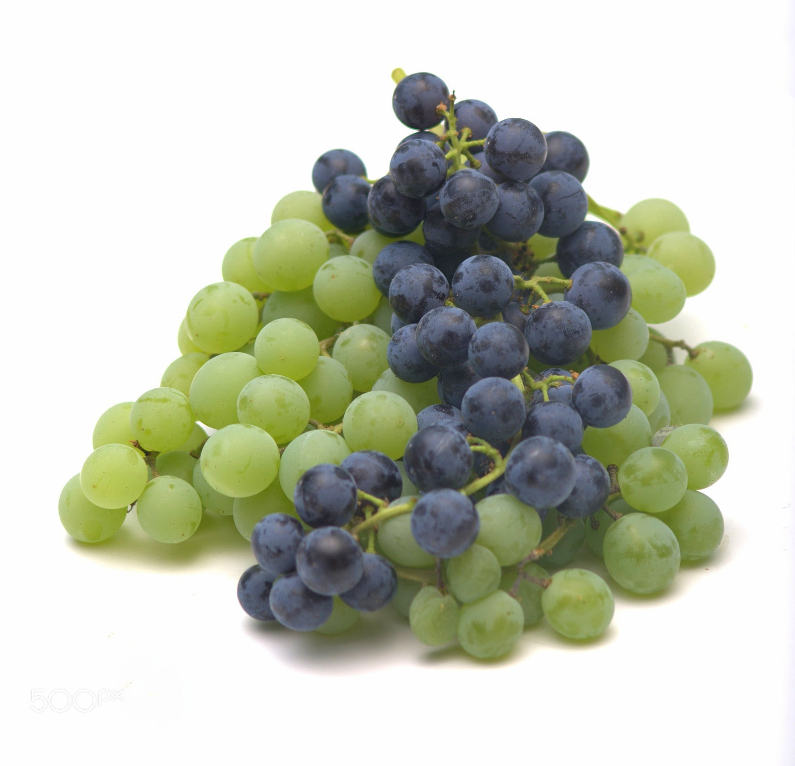 Nikon D3000 sample photo. Black and green seedless grapes photography
