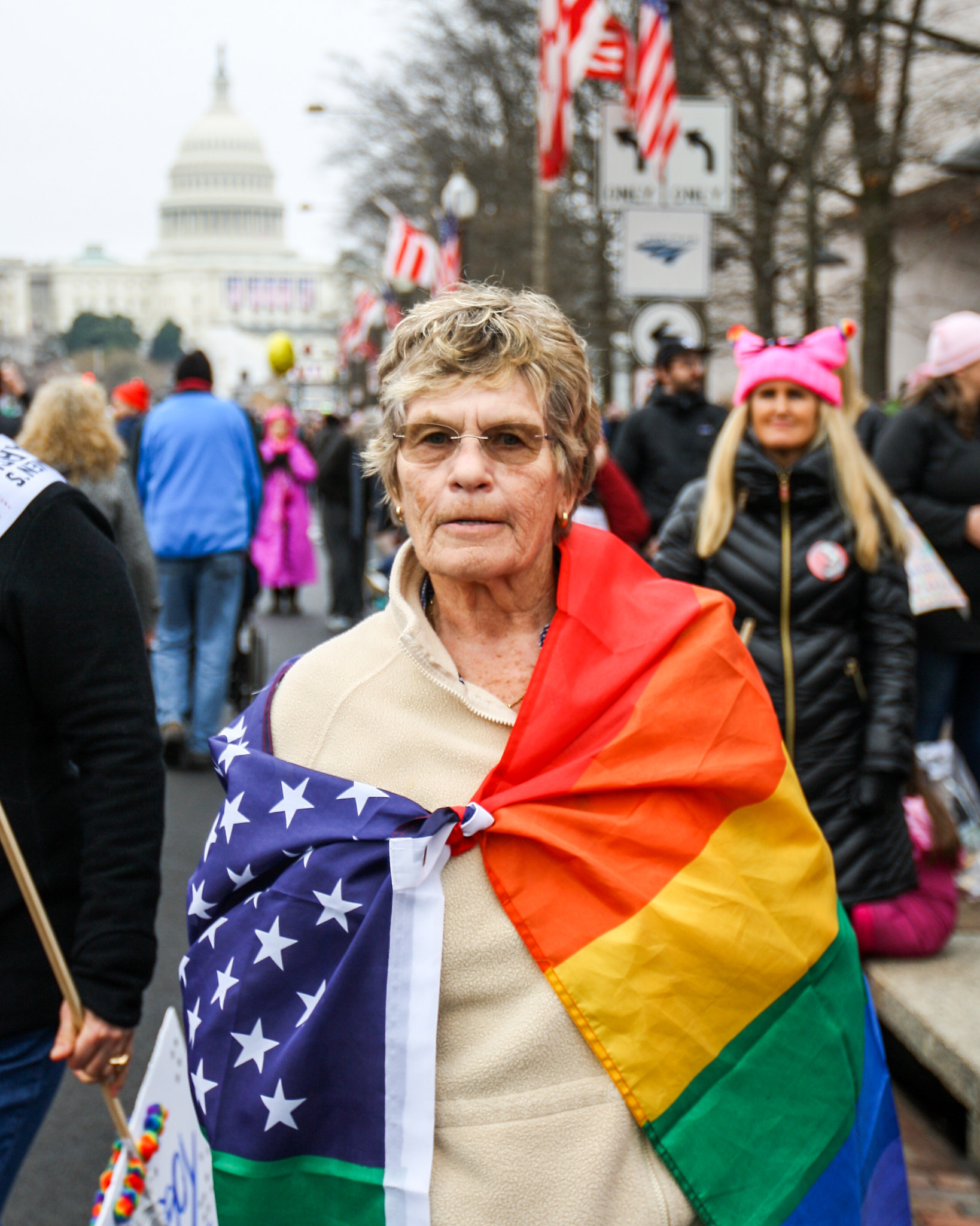 Canon EF 16-35mm F2.8L II USM sample photo. Protester photography