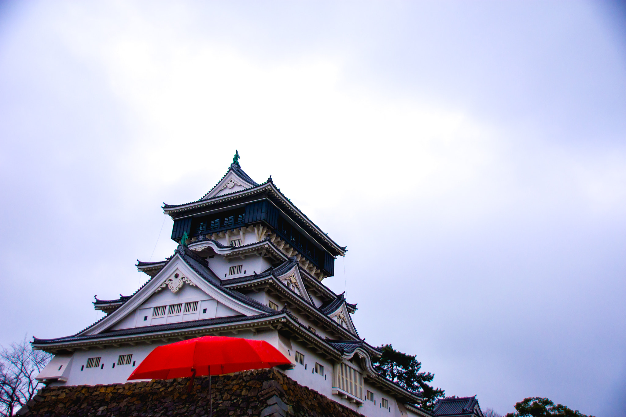 Sigma 18-250mm F3.5-6.3 DC Macro OS HSM sample photo. Castle and umbrella photography