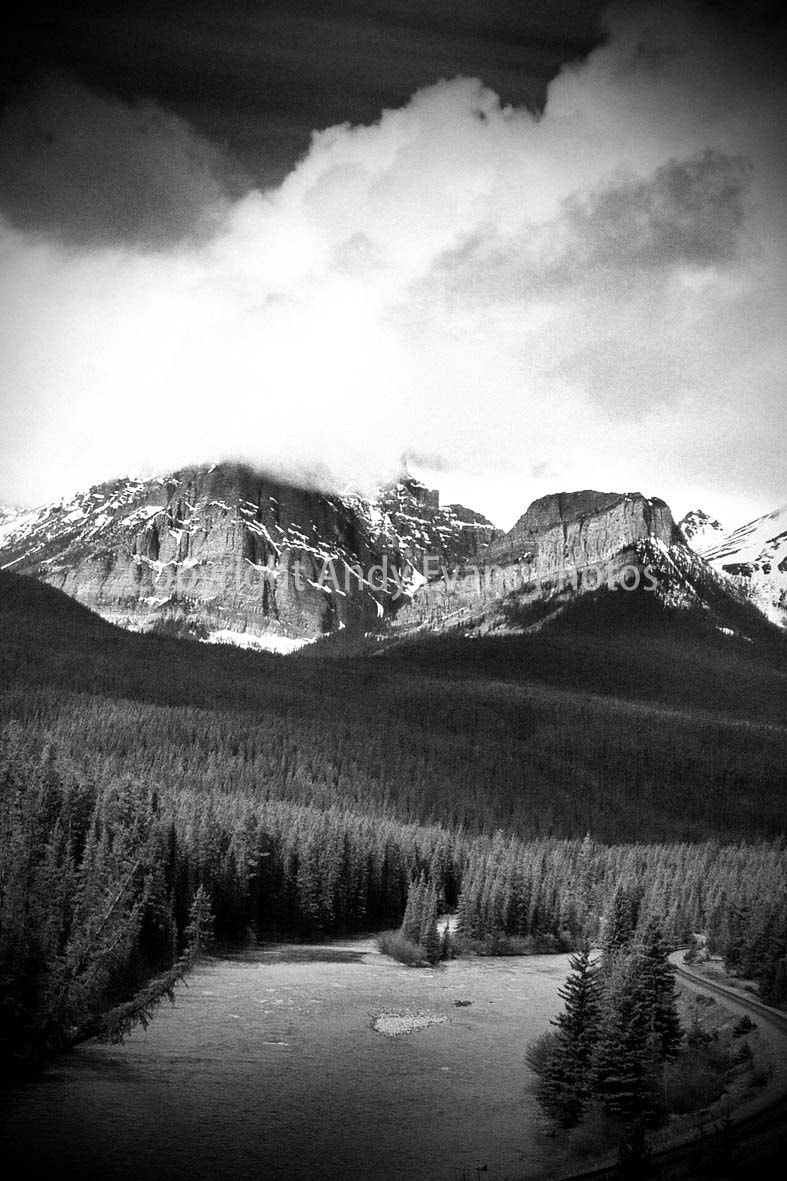 Panasonic DMC-TZ3 sample photo. Banff bow river near lake louise canada photography