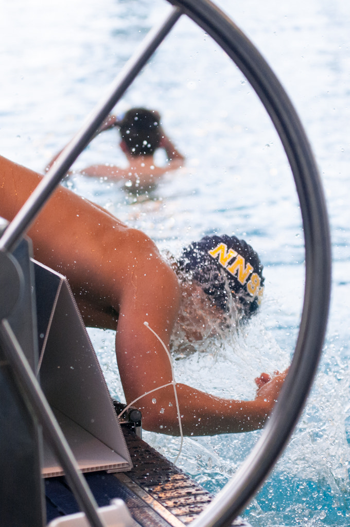 Nikon D300S + Tamron SP AF 70-200mm F2.8 Di LD (IF) MACRO sample photo. Swimmer during a competition photography