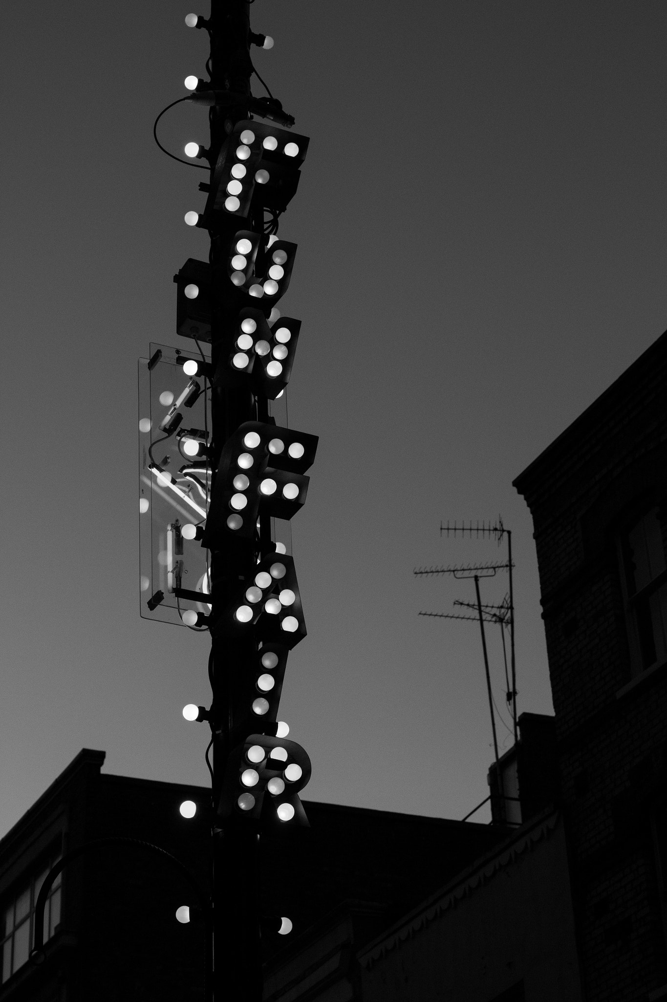 Canon EF 24-70mm F4L IS USM sample photo. Funfair b&w photography