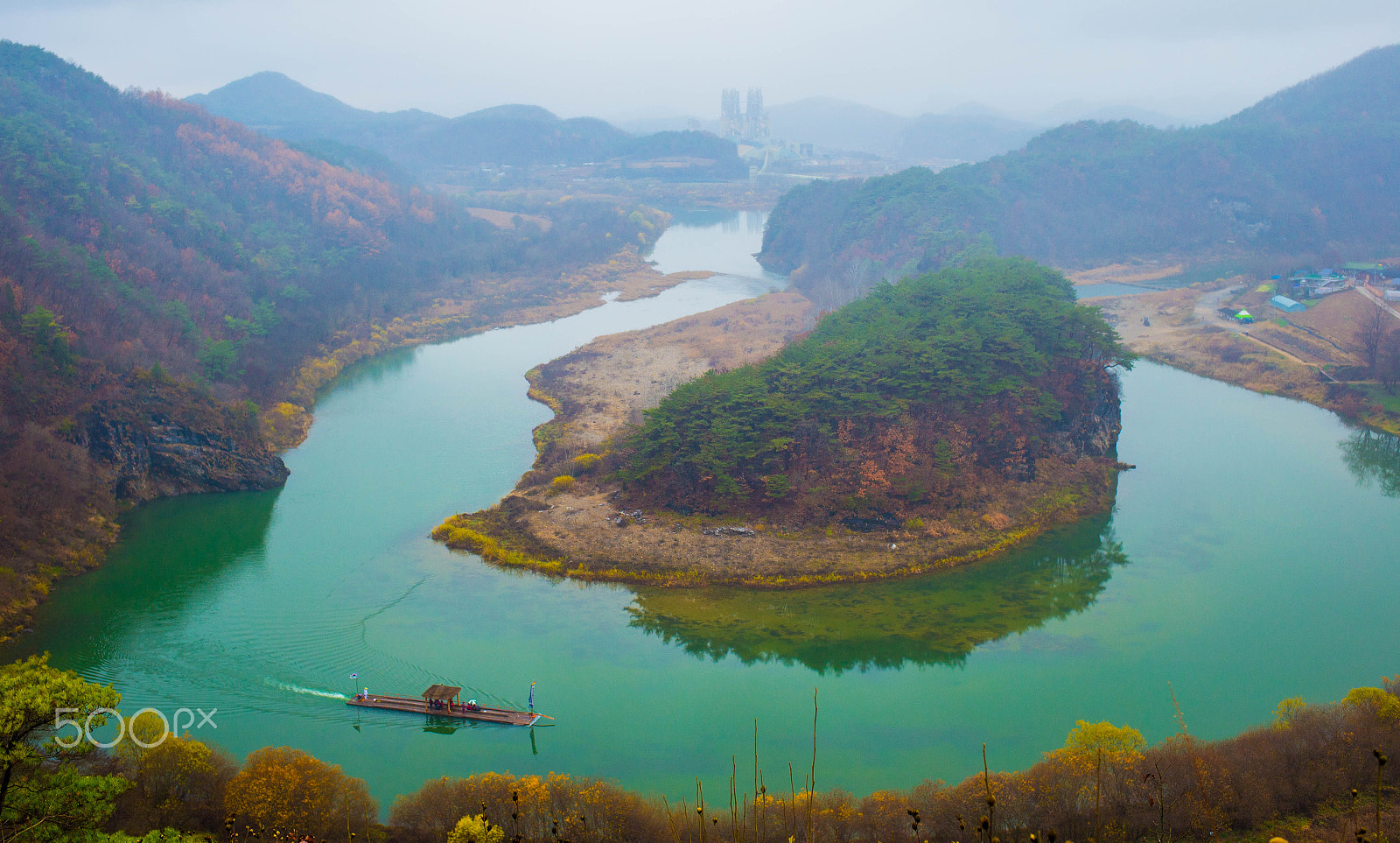 Canon EF 35mm F2 IS USM sample photo. Yeongwol korean peninsula-shaped cliffs (영월 한반도지형) photography