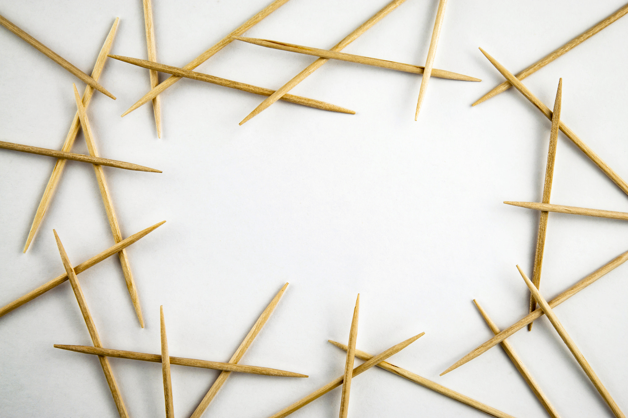 Nikon D5500 sample photo. Abstract border of toothpicks photography