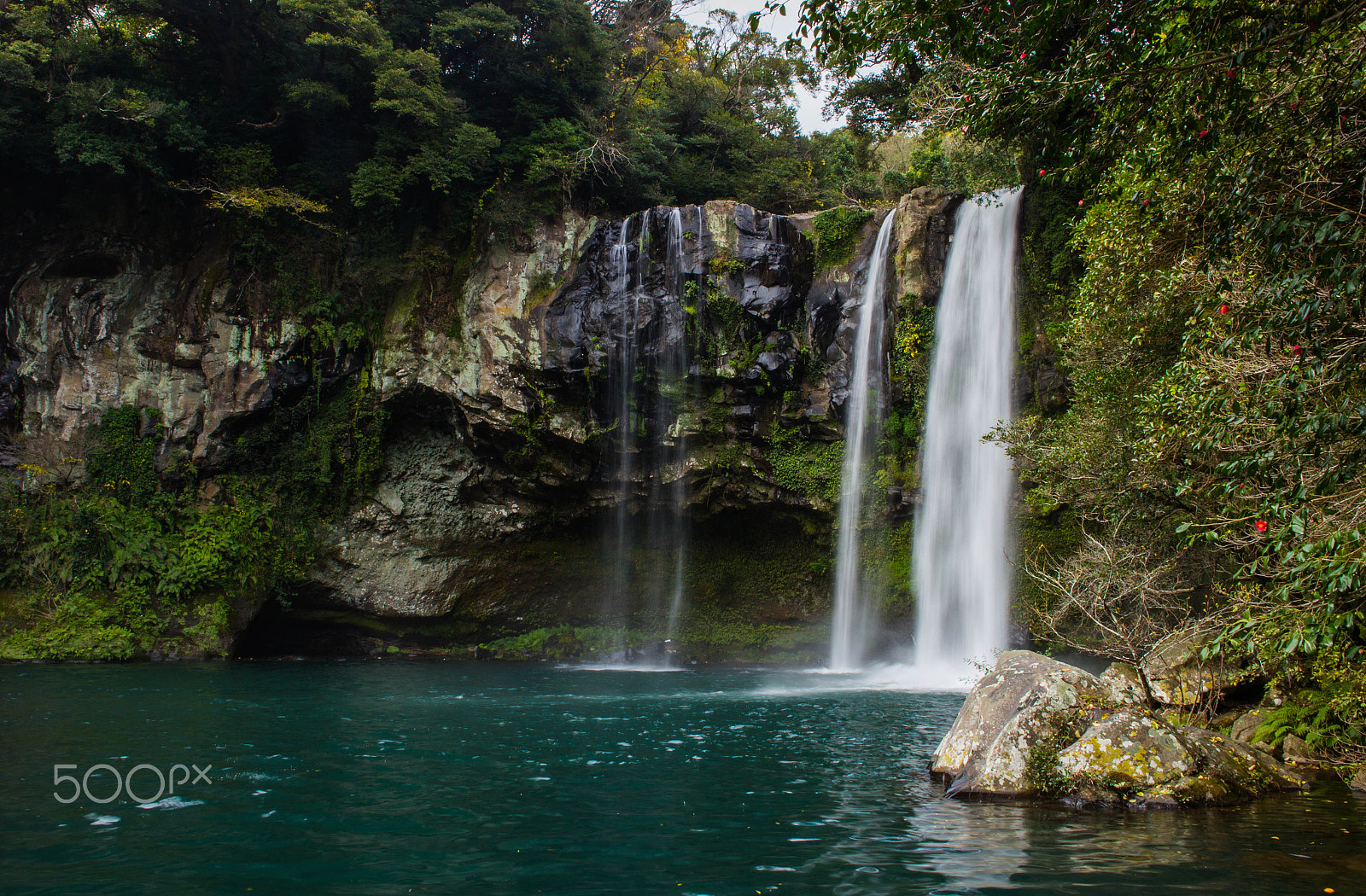 Canon EF 24mm F2.8 IS USM sample photo. Cheonjiyeon falls (천지연폭포), jeju 제주 photography