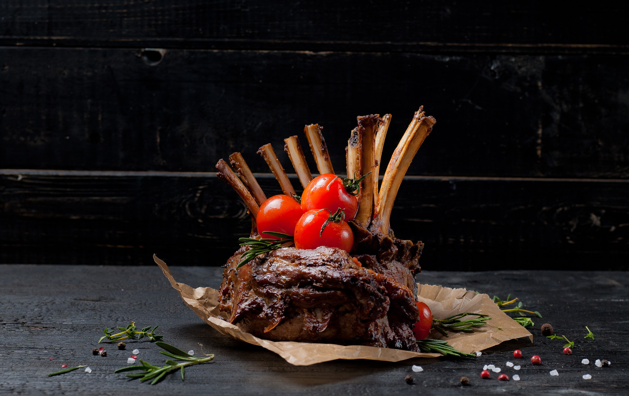 Nikon D200 sample photo. Rack of lamb photography